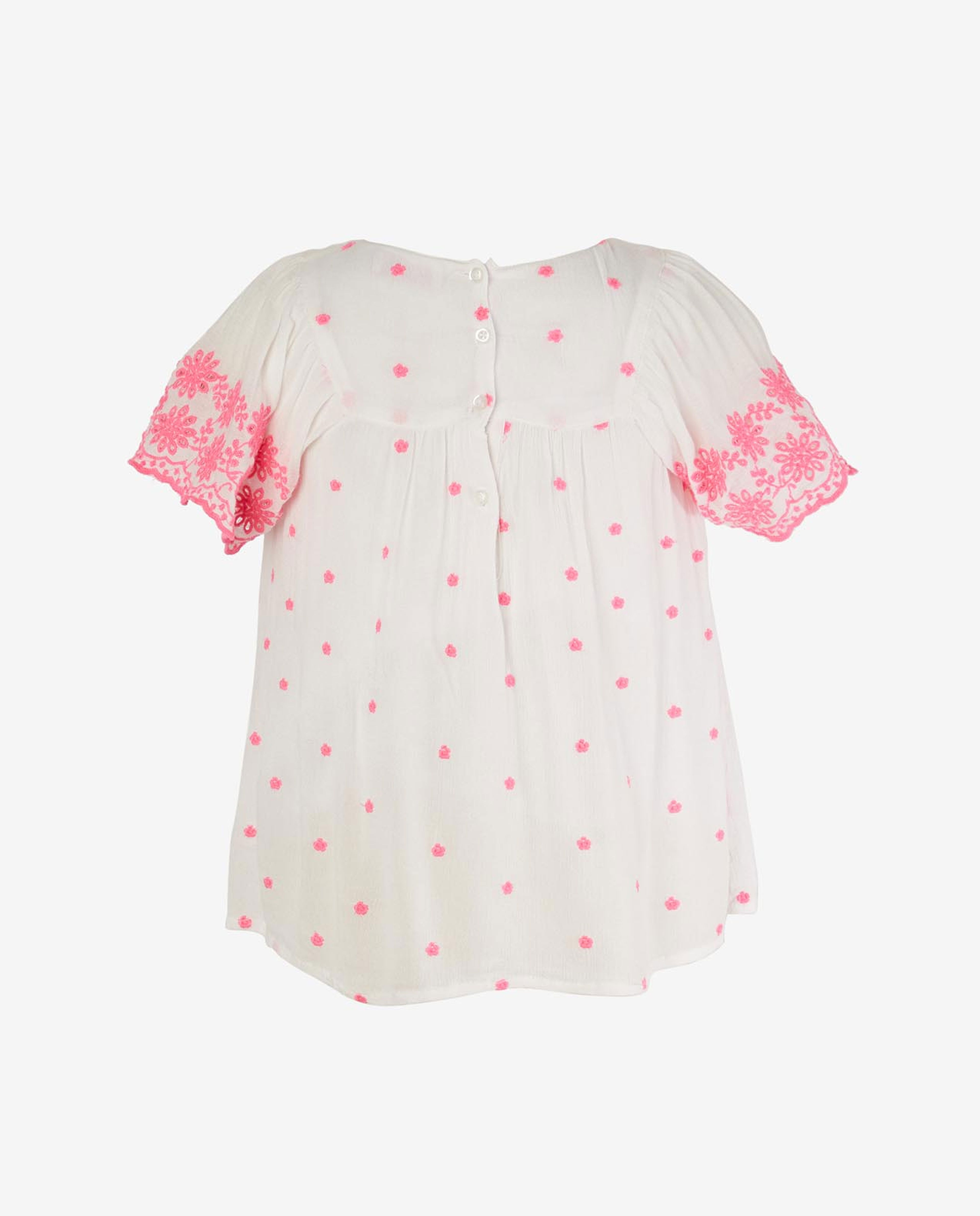 White Girls Woven Fashion Top