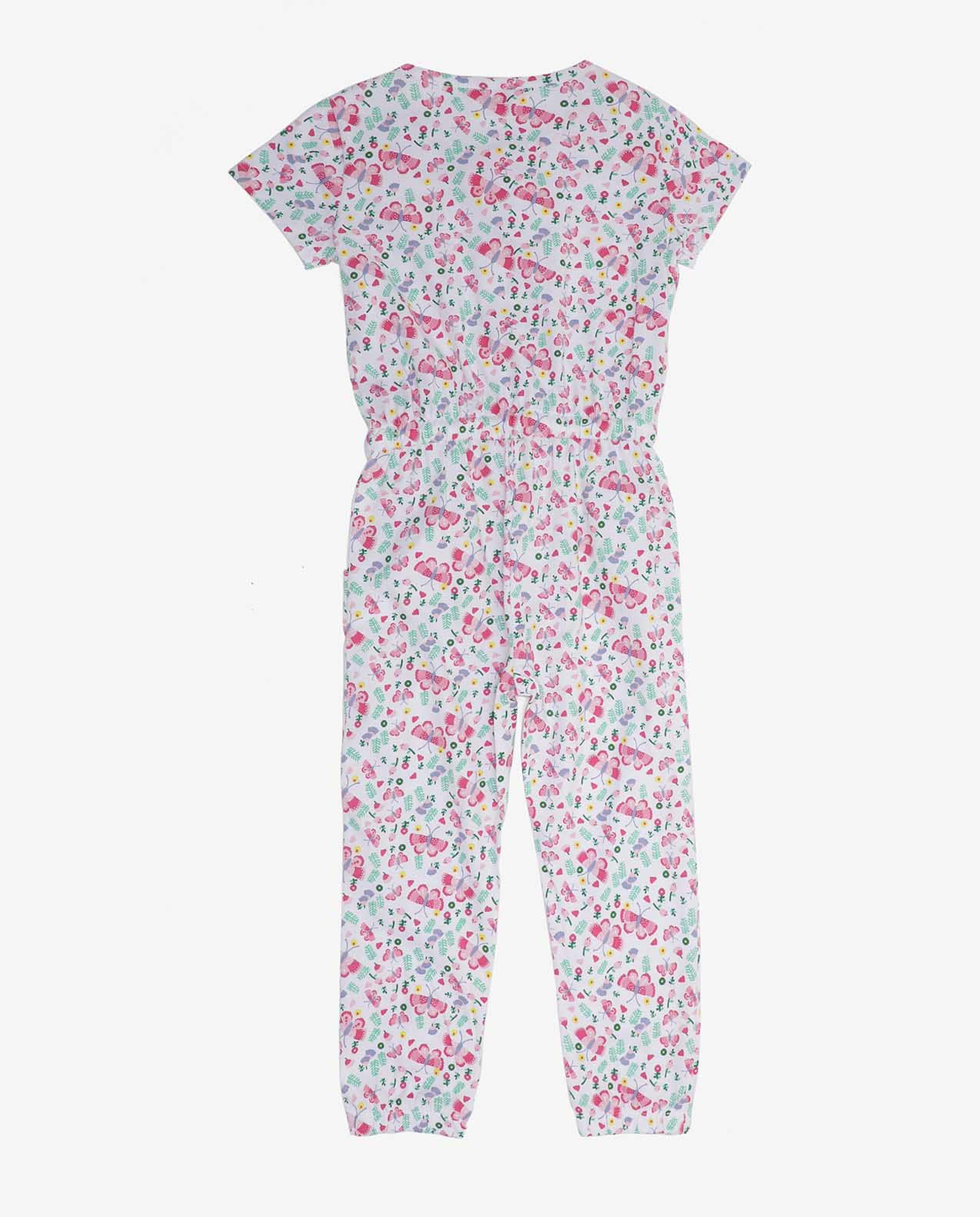 White Knit Dungarees