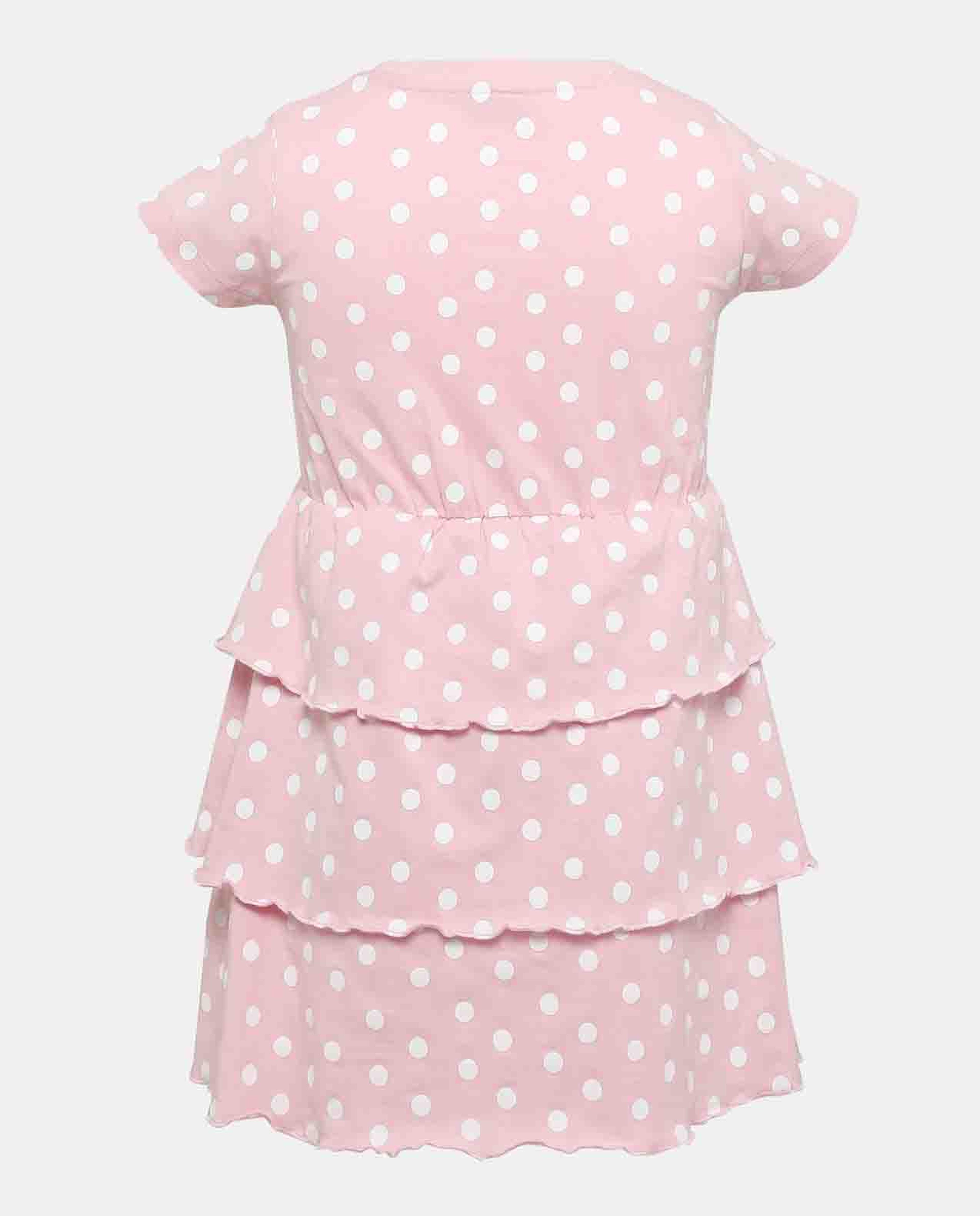 Pink Knit Casual Dress