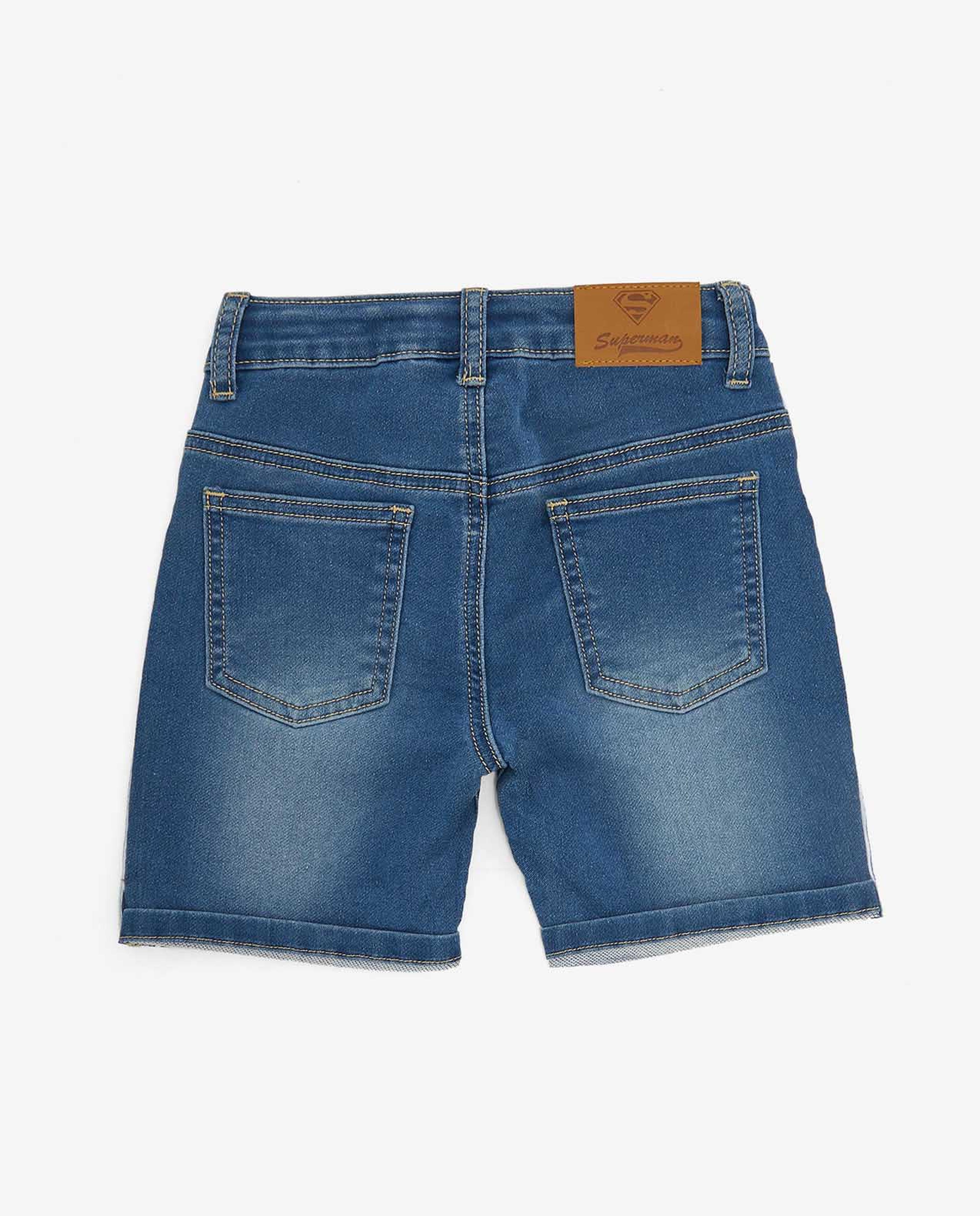 Blue Denim Shorts For Boys