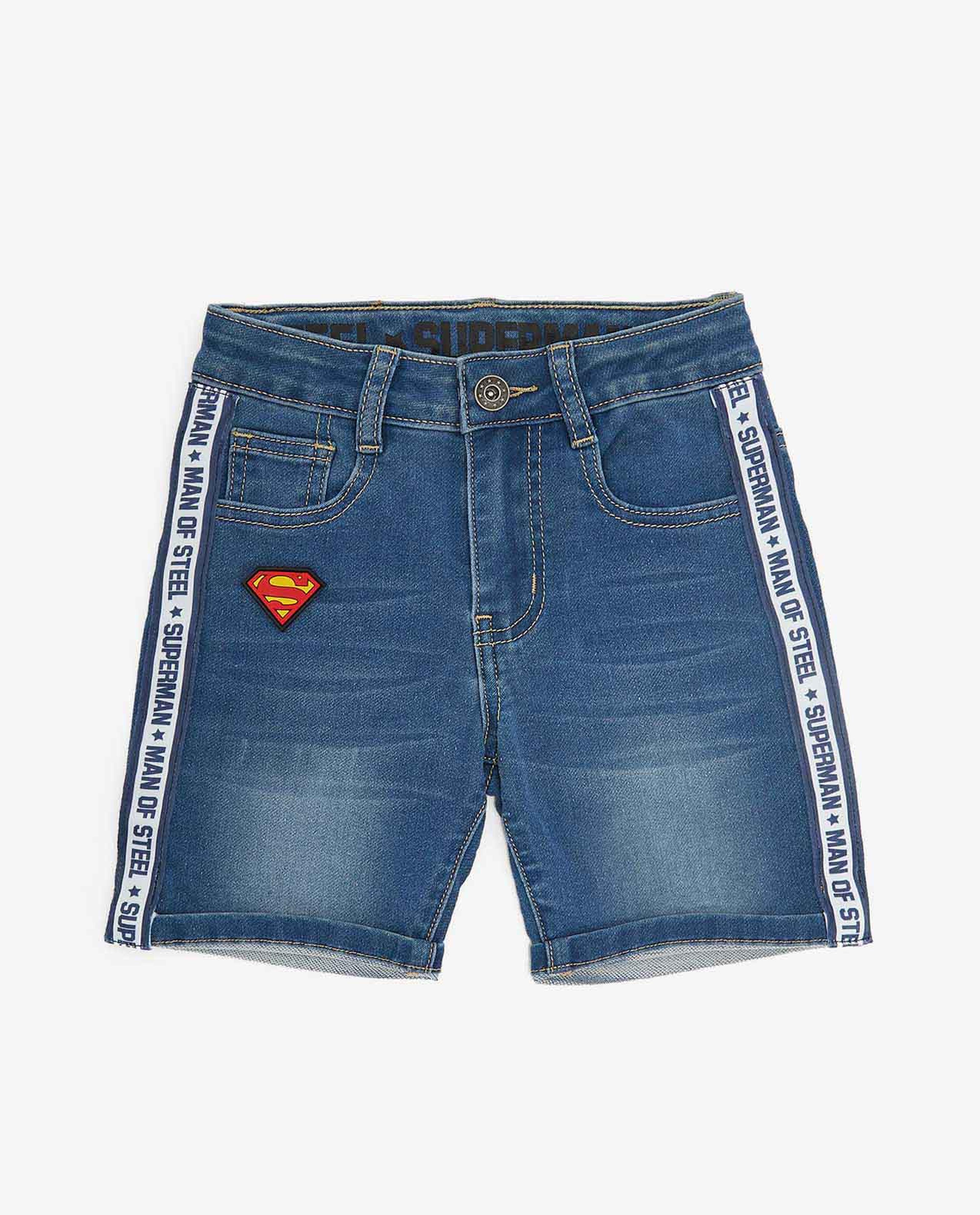Blue Denim Shorts For Boys