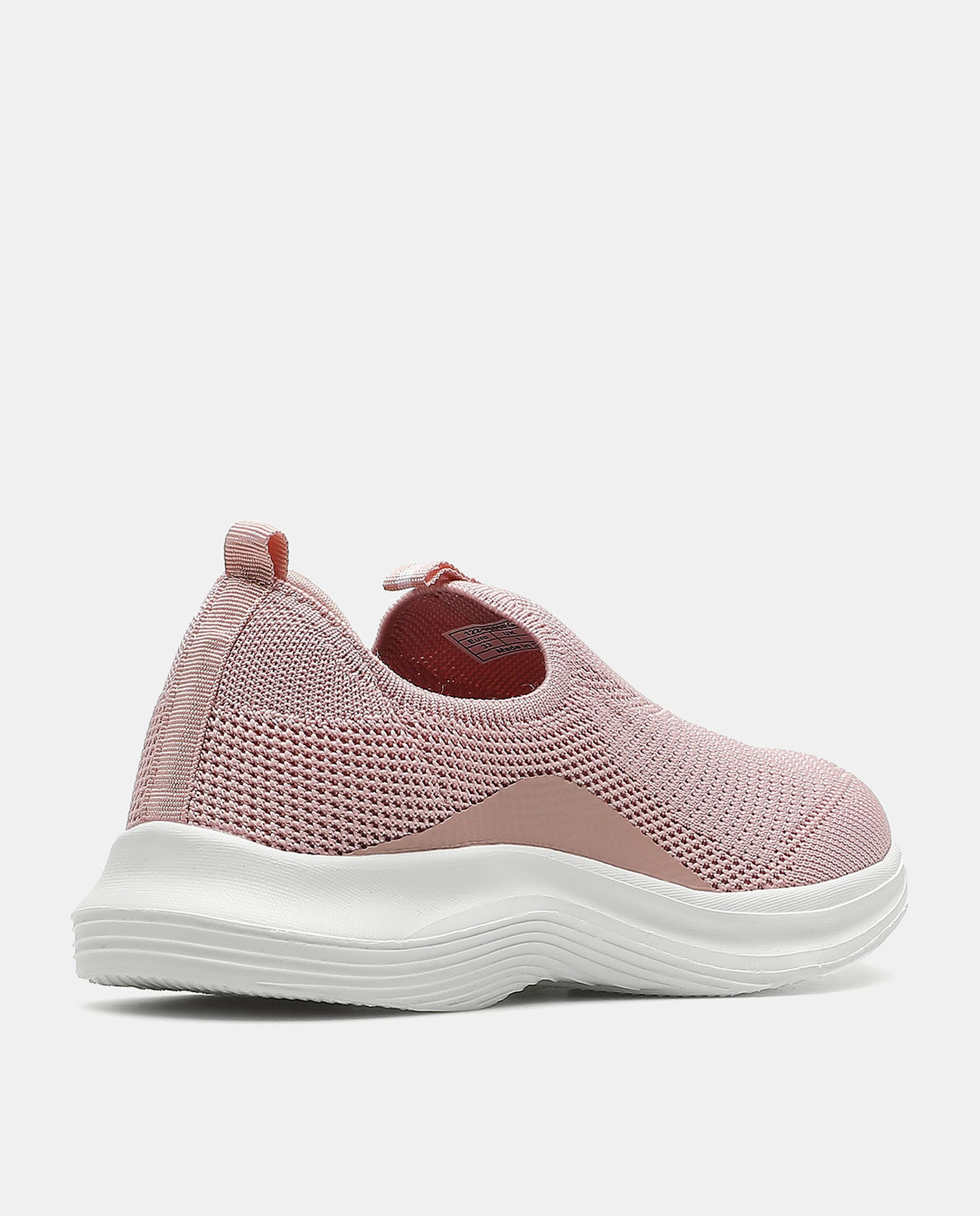 Pink Solid Slip-On Sport Shoes