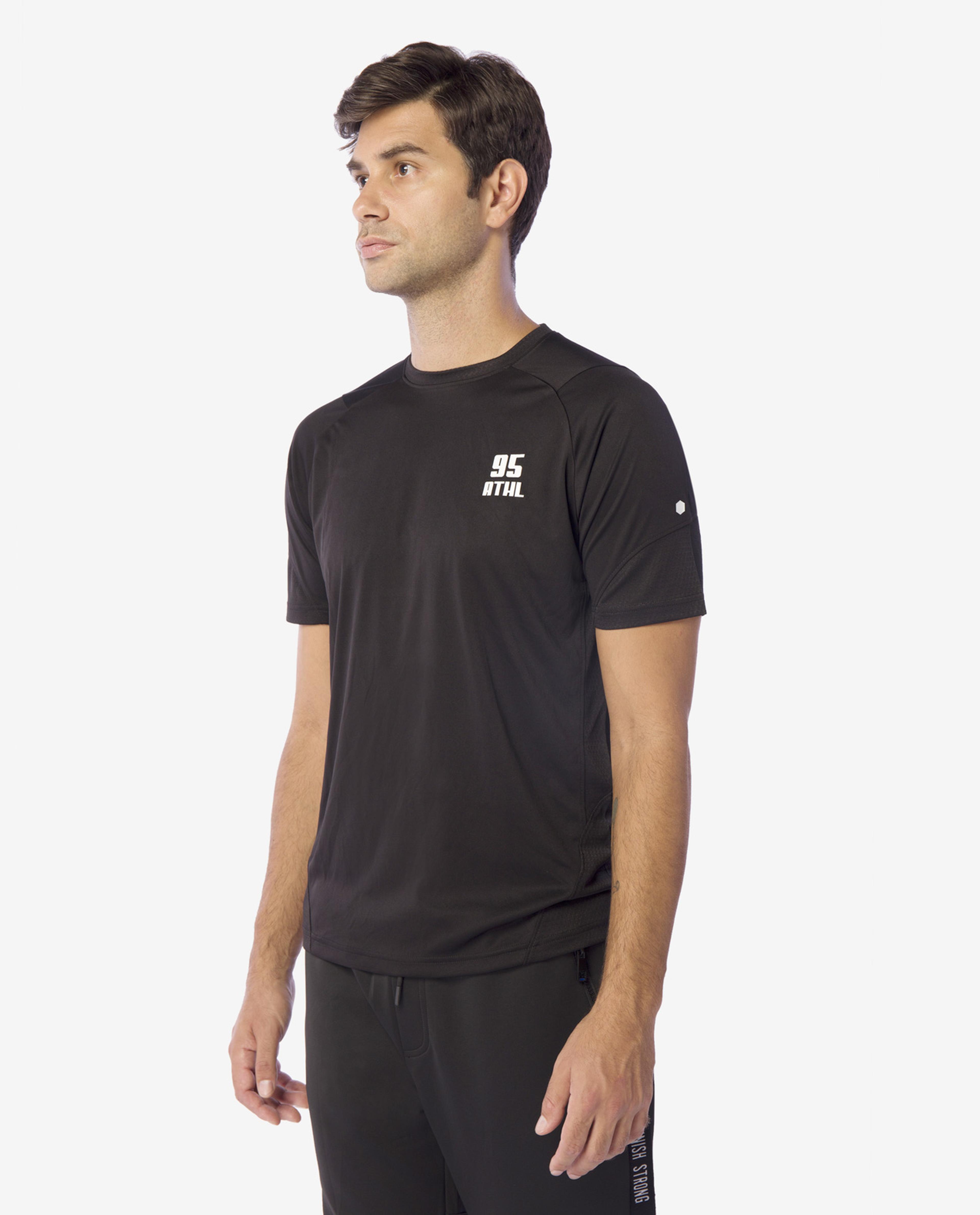 Black Activewear Short Sleeve Tee