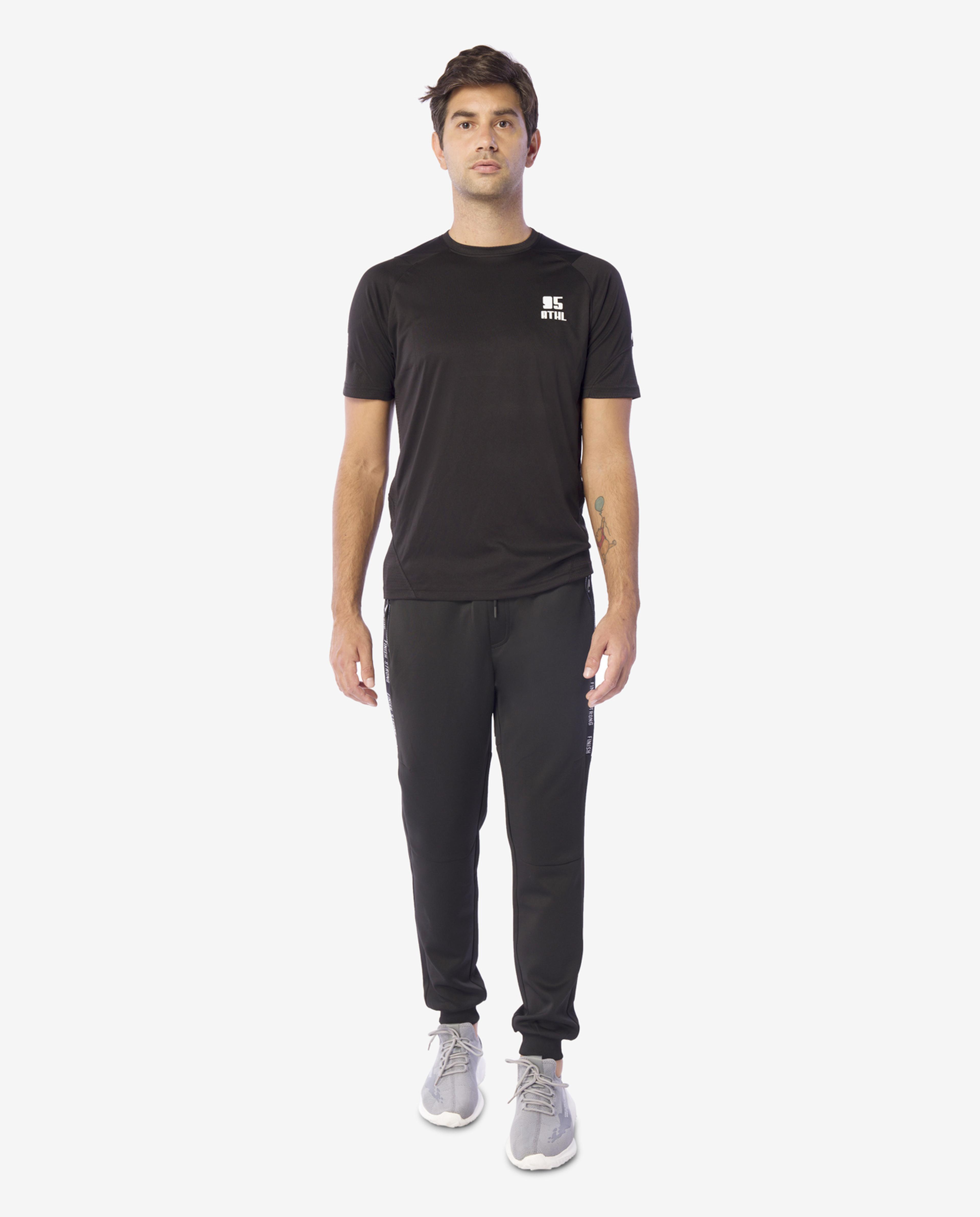 Black Activewear Short Sleeve Tee