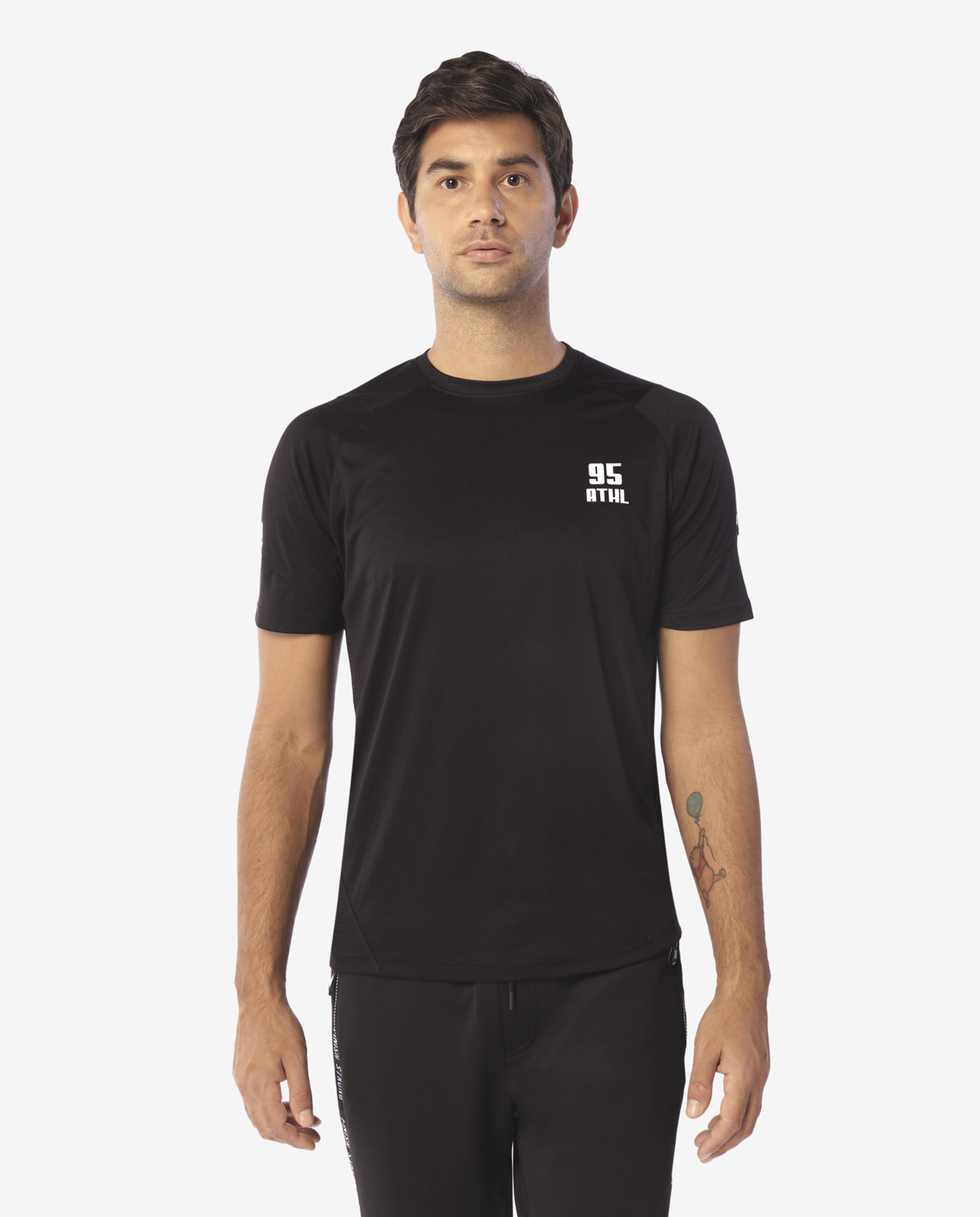 Black Activewear Short Sleeve Tee