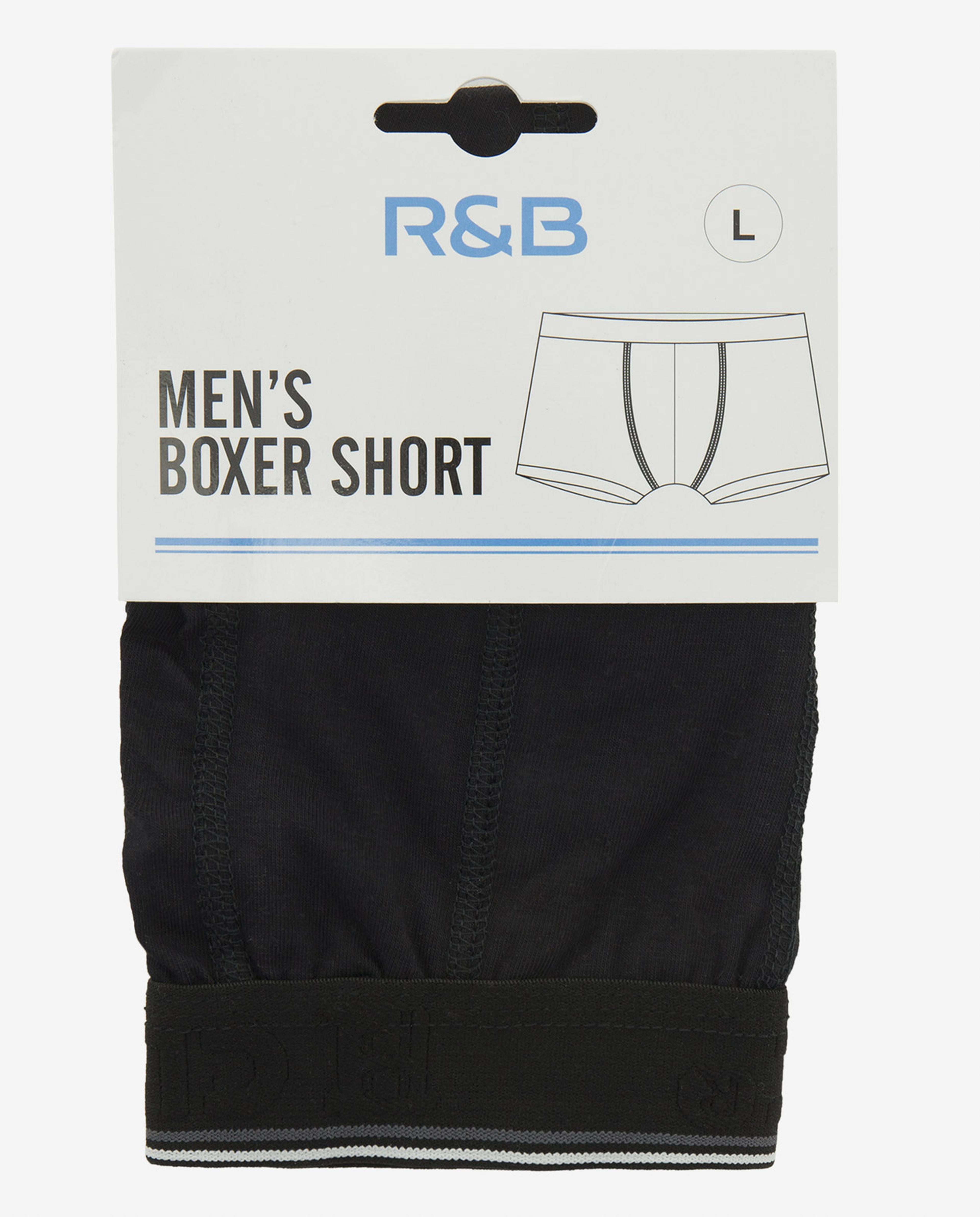 Black Mens Boxer Brief-M-Xxl
