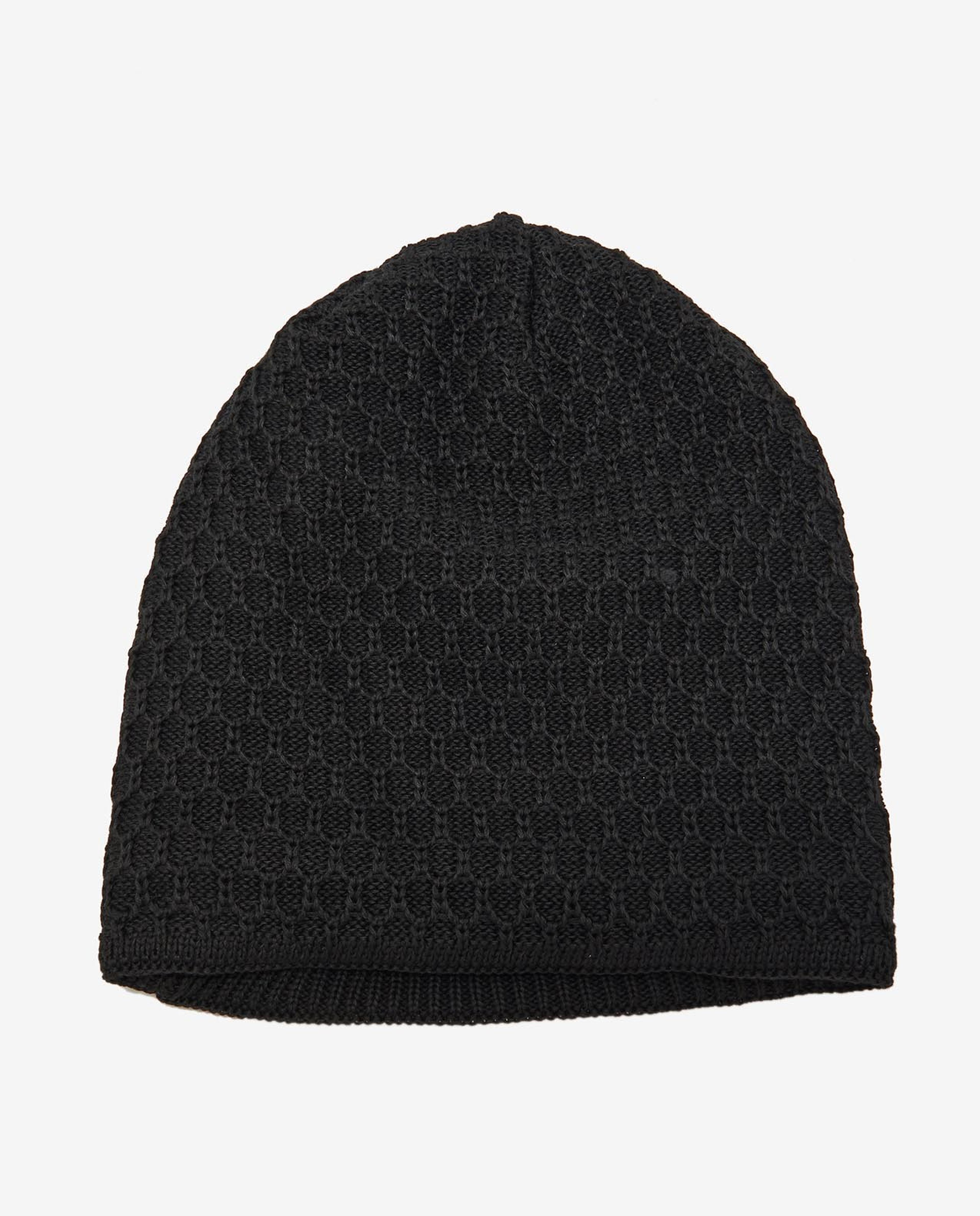 Black Bonnet Cap