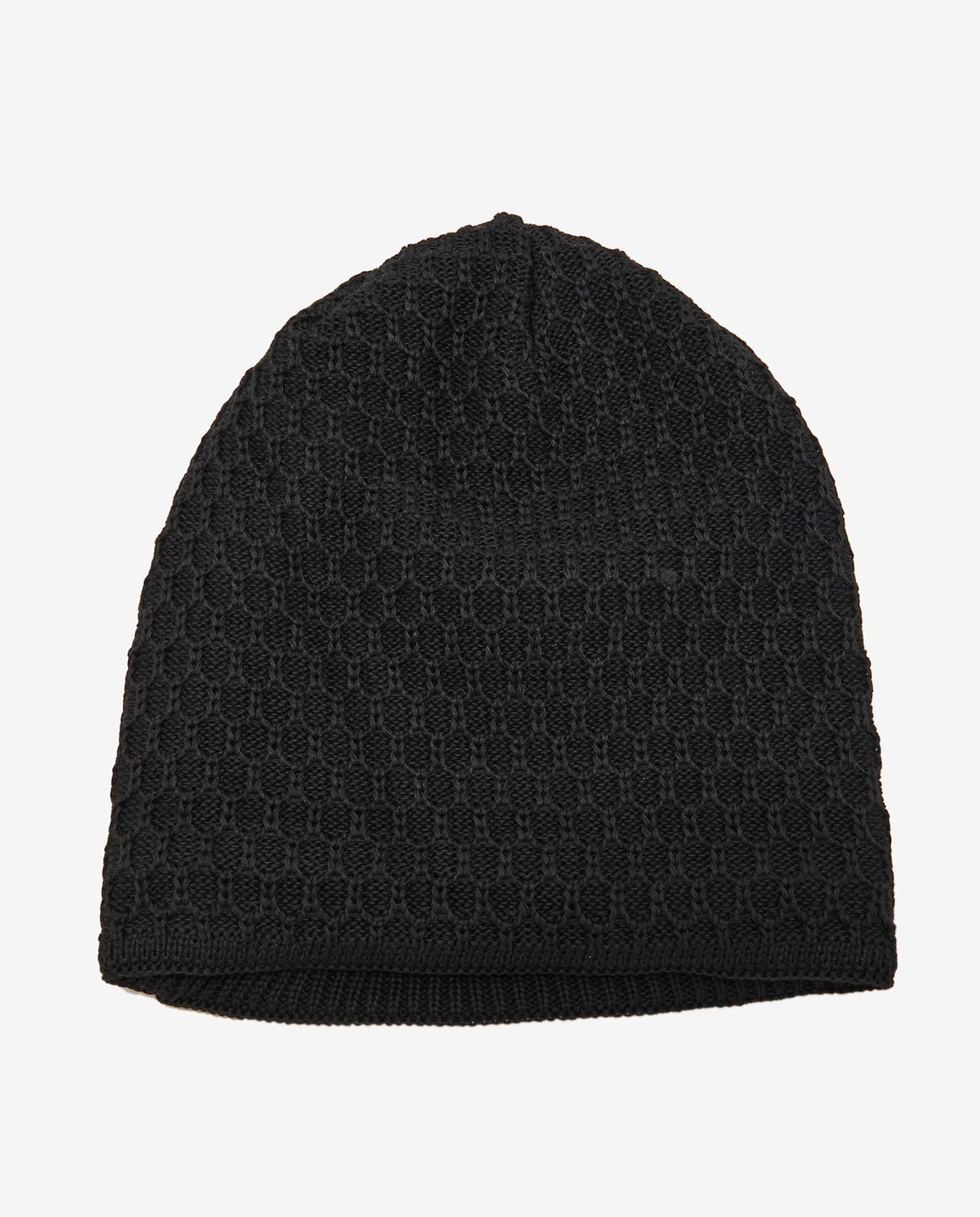 Black Bonnet Cap