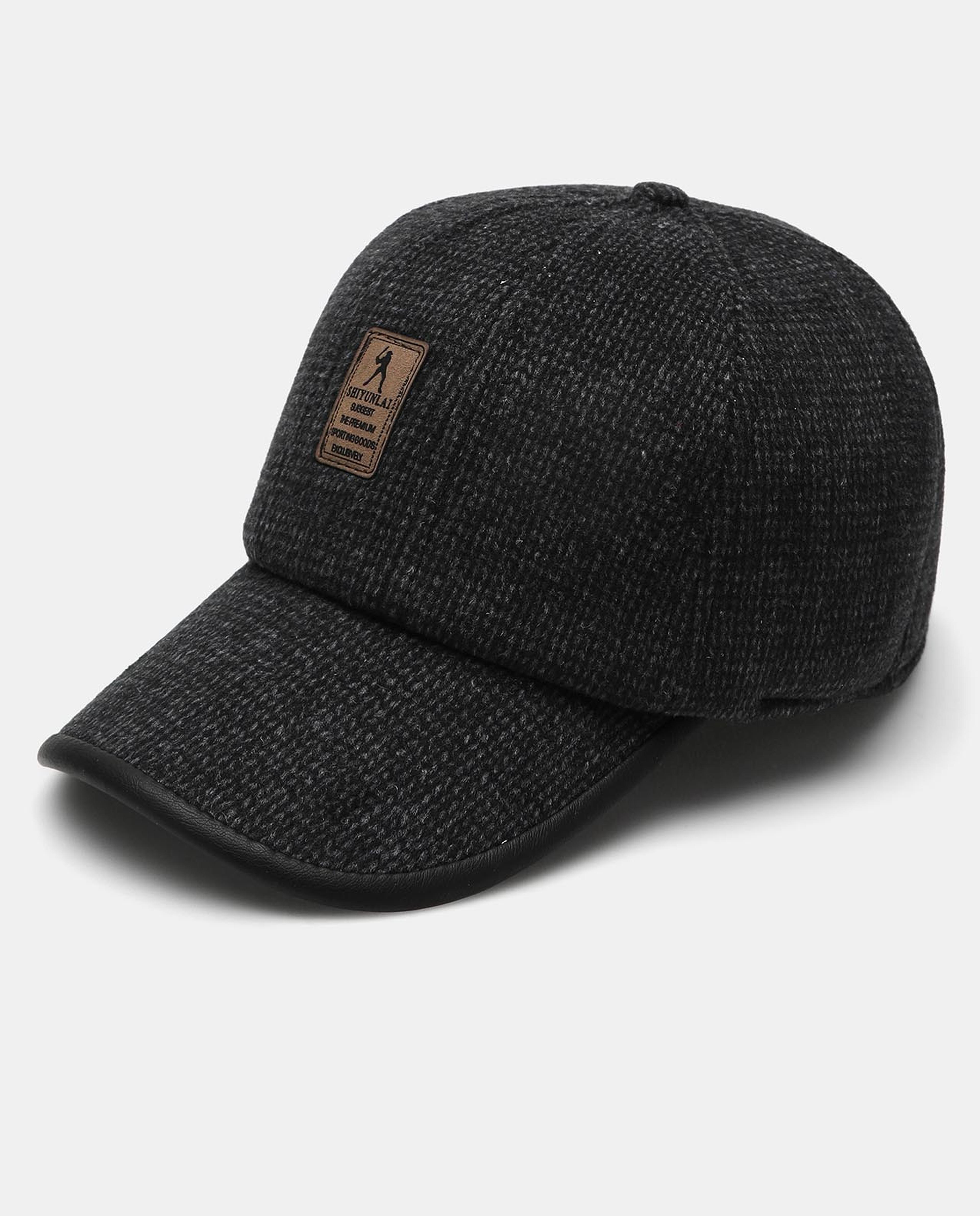 Black Baseball Style Regular Fit Cap Black