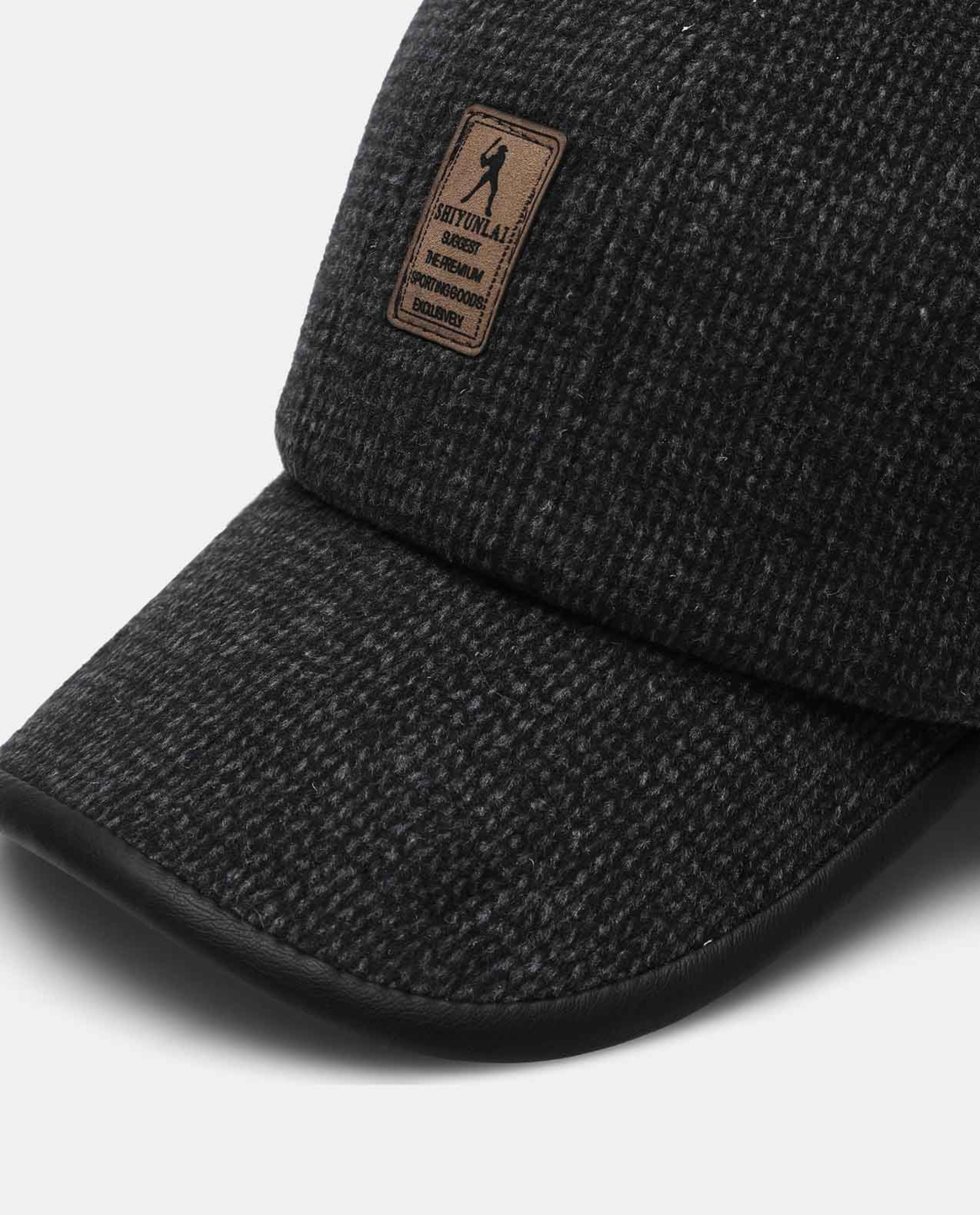 Black Baseball Style Regular Fit Cap Black