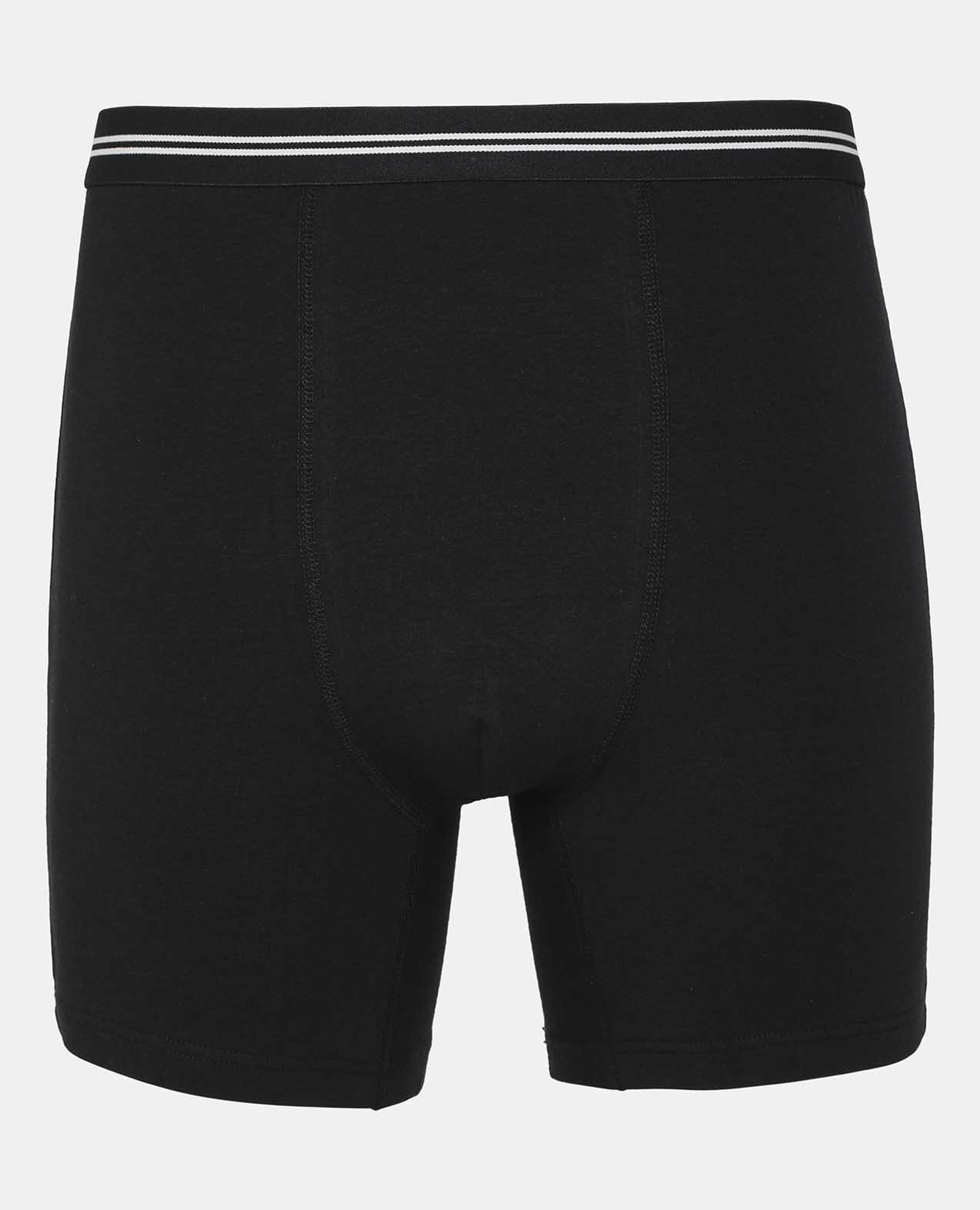 Black Solid Design Comfortable Boxers