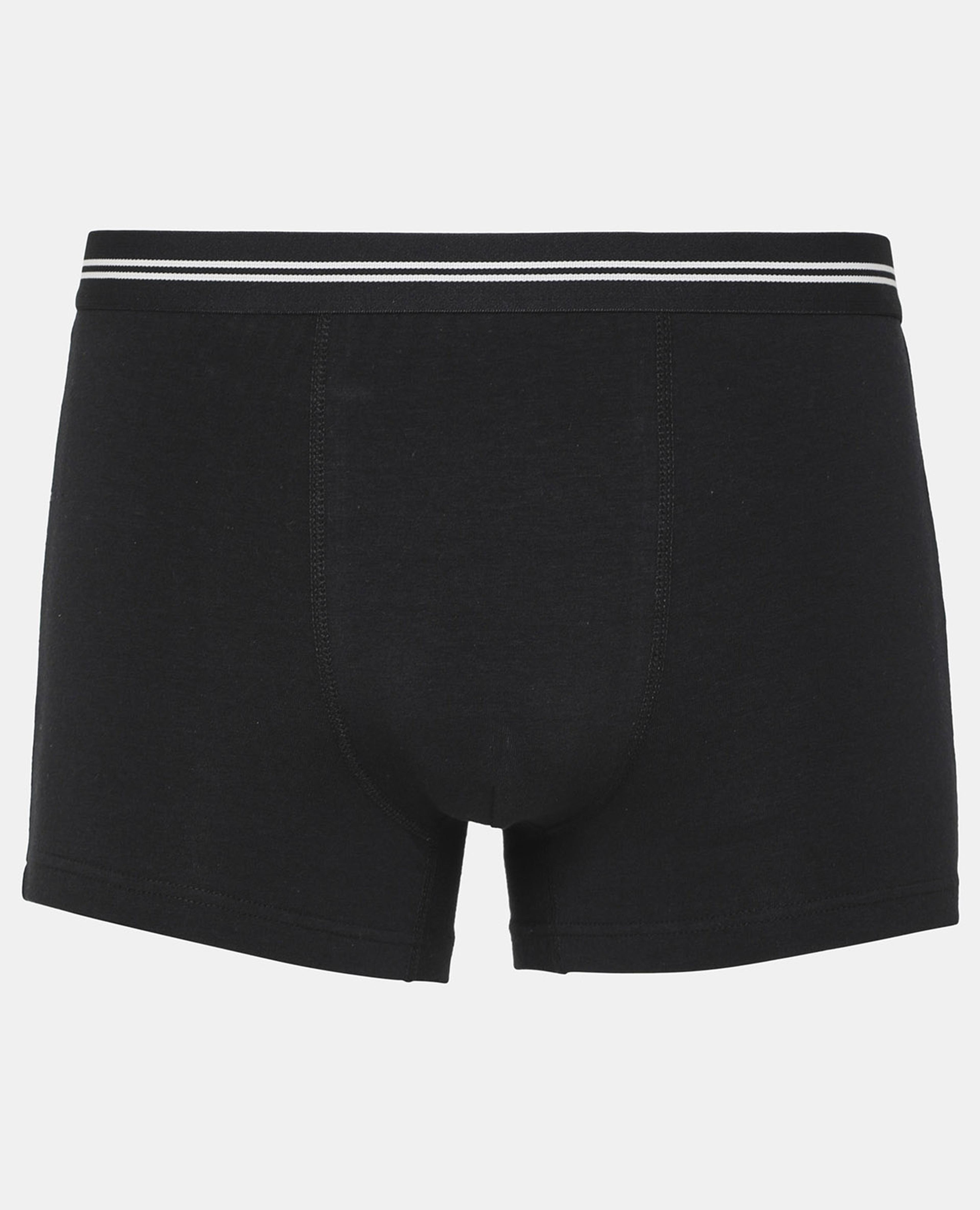 Black Solid Design Comfortable Boxers