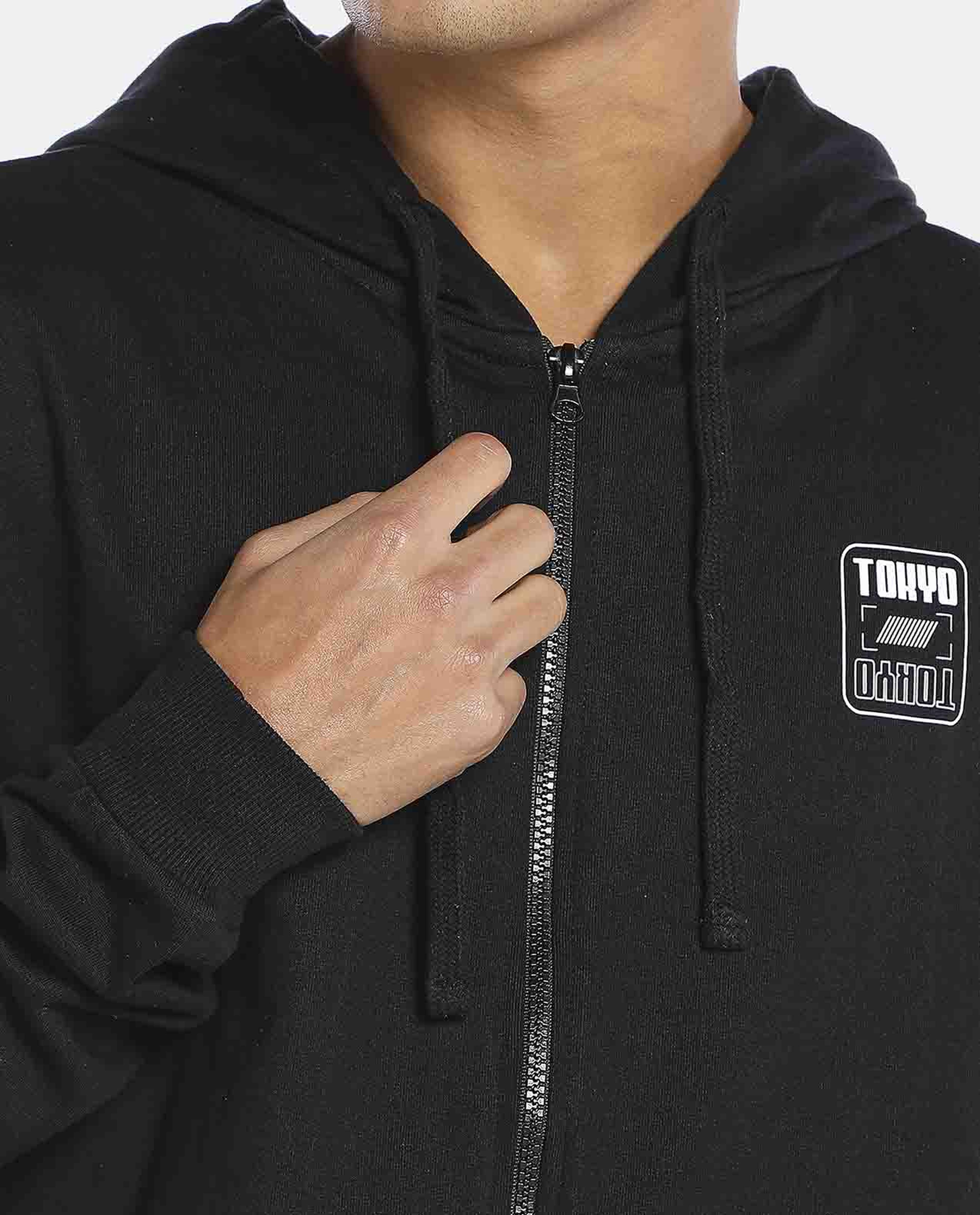 Black Hooded Jacket