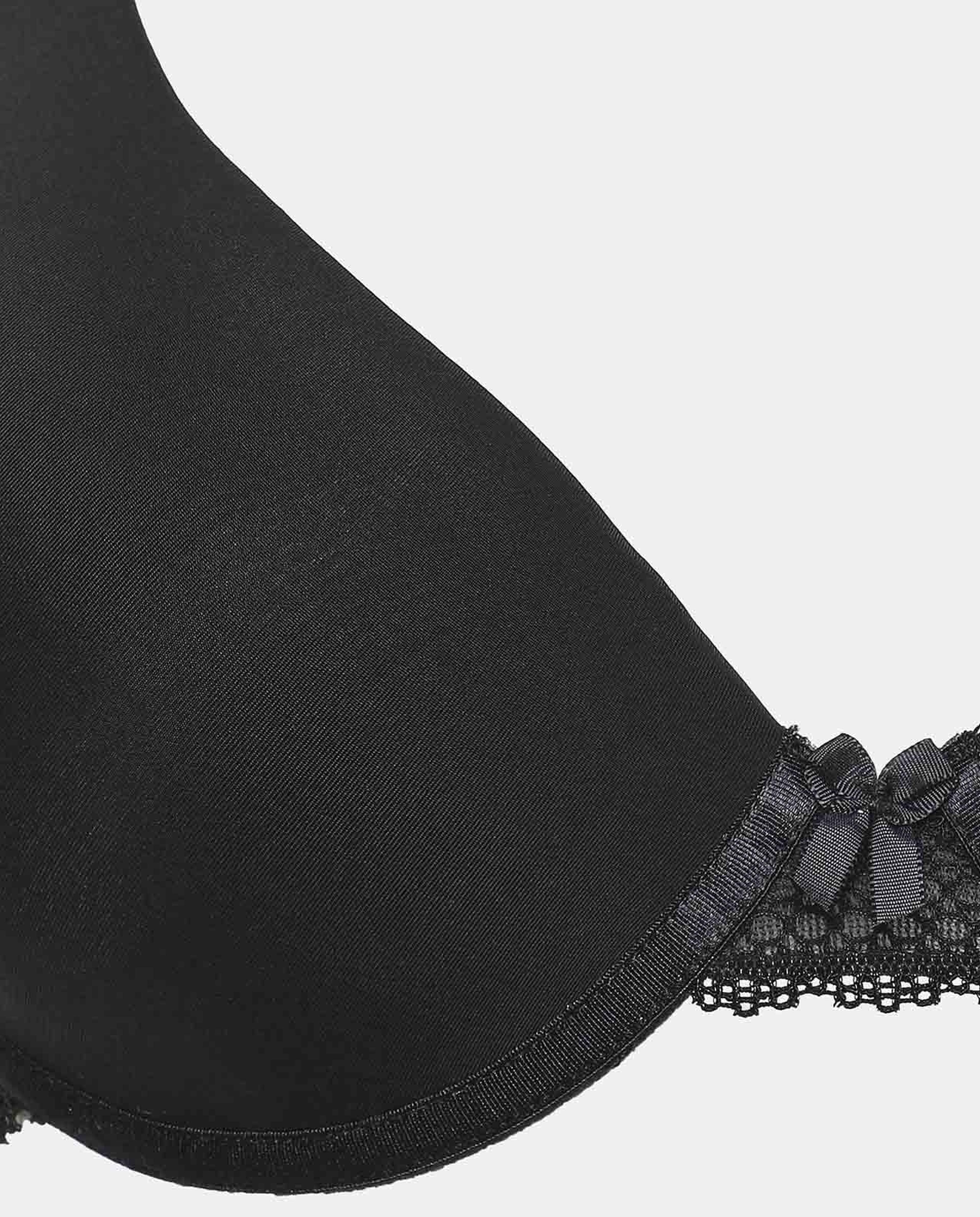 Black Padded Balconette Bra