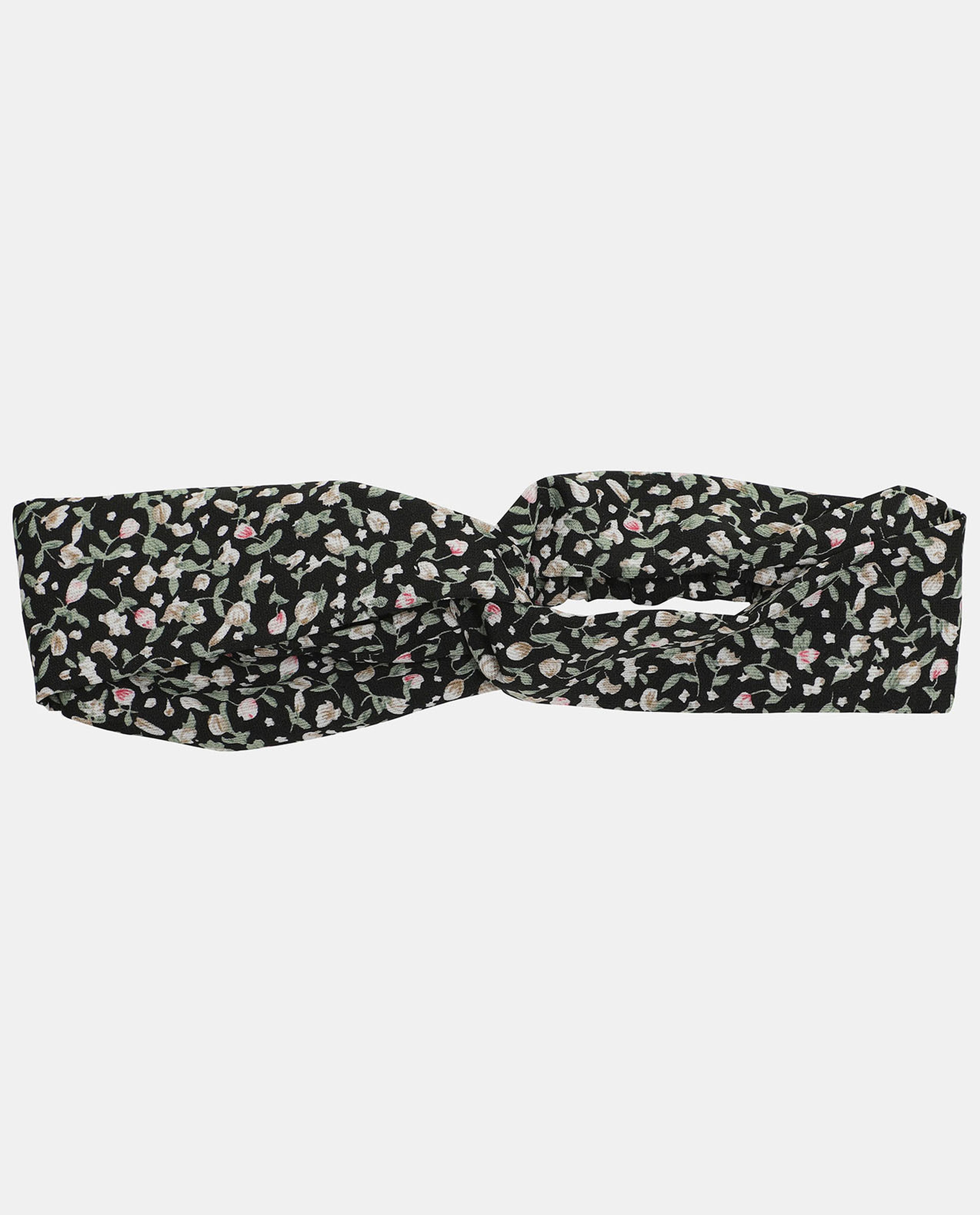 Black Knitted Soft Turban Bow Caps