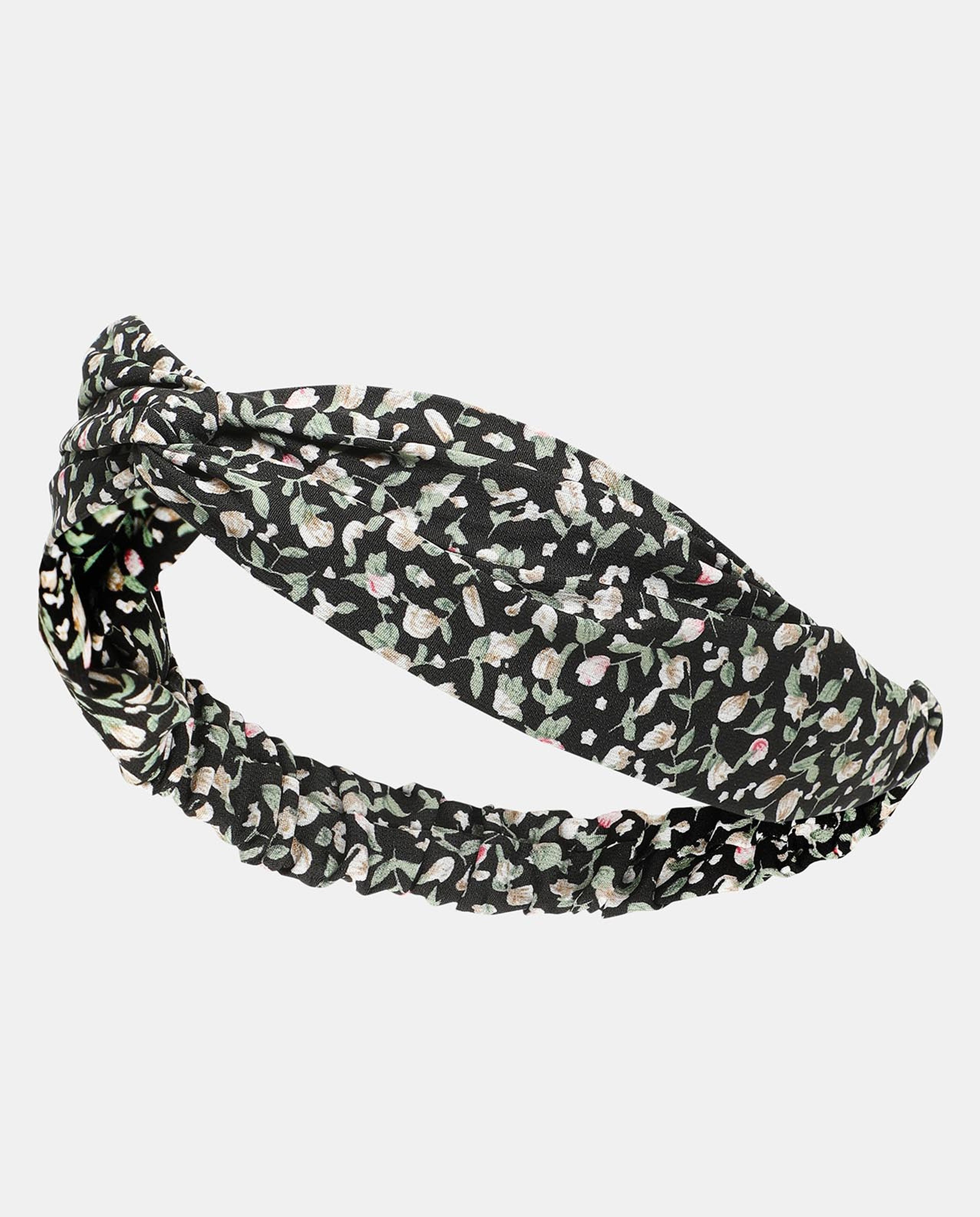 Black Knitted Soft Turban Bow Caps