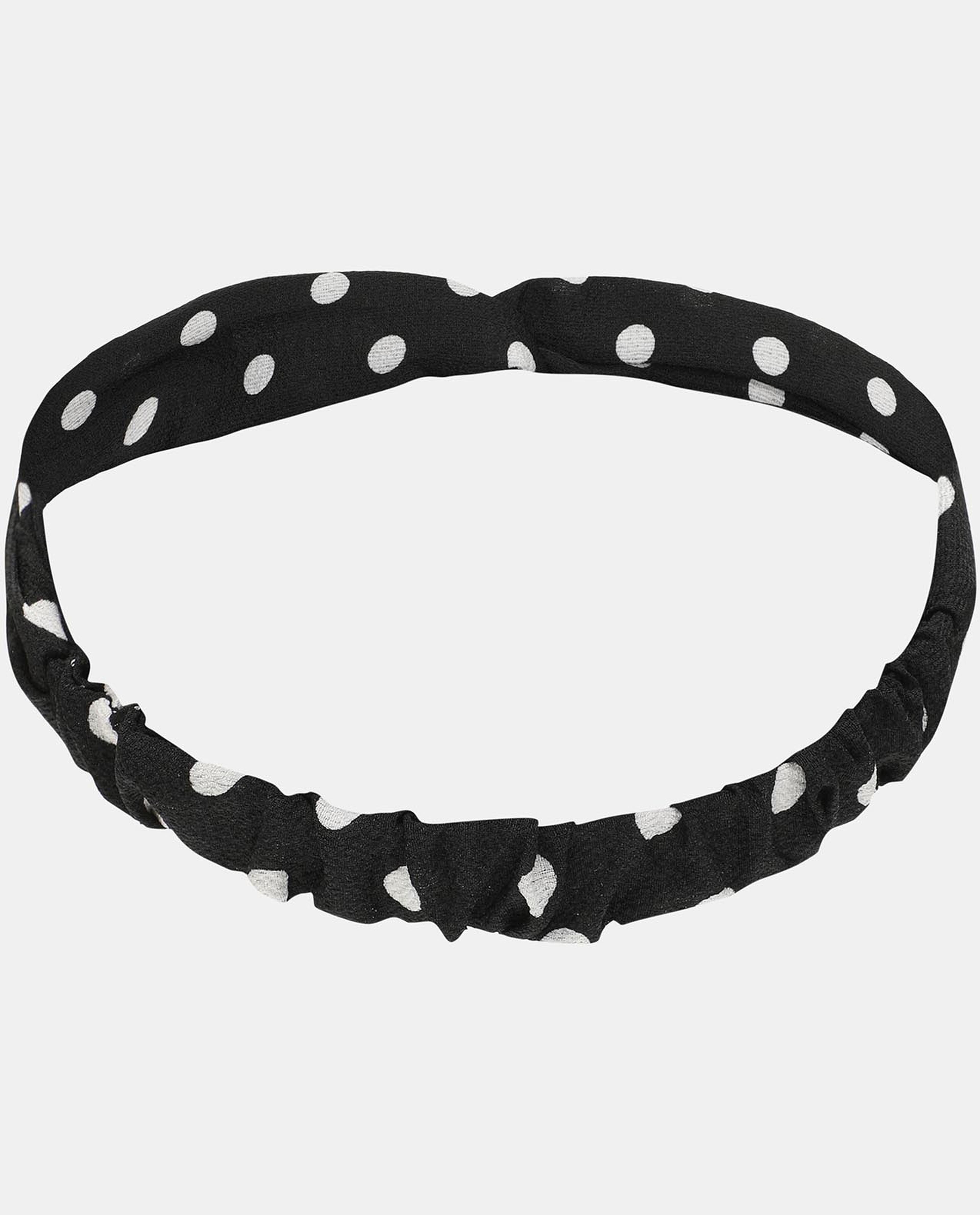 Black Knitted Soft Turban Bow Caps