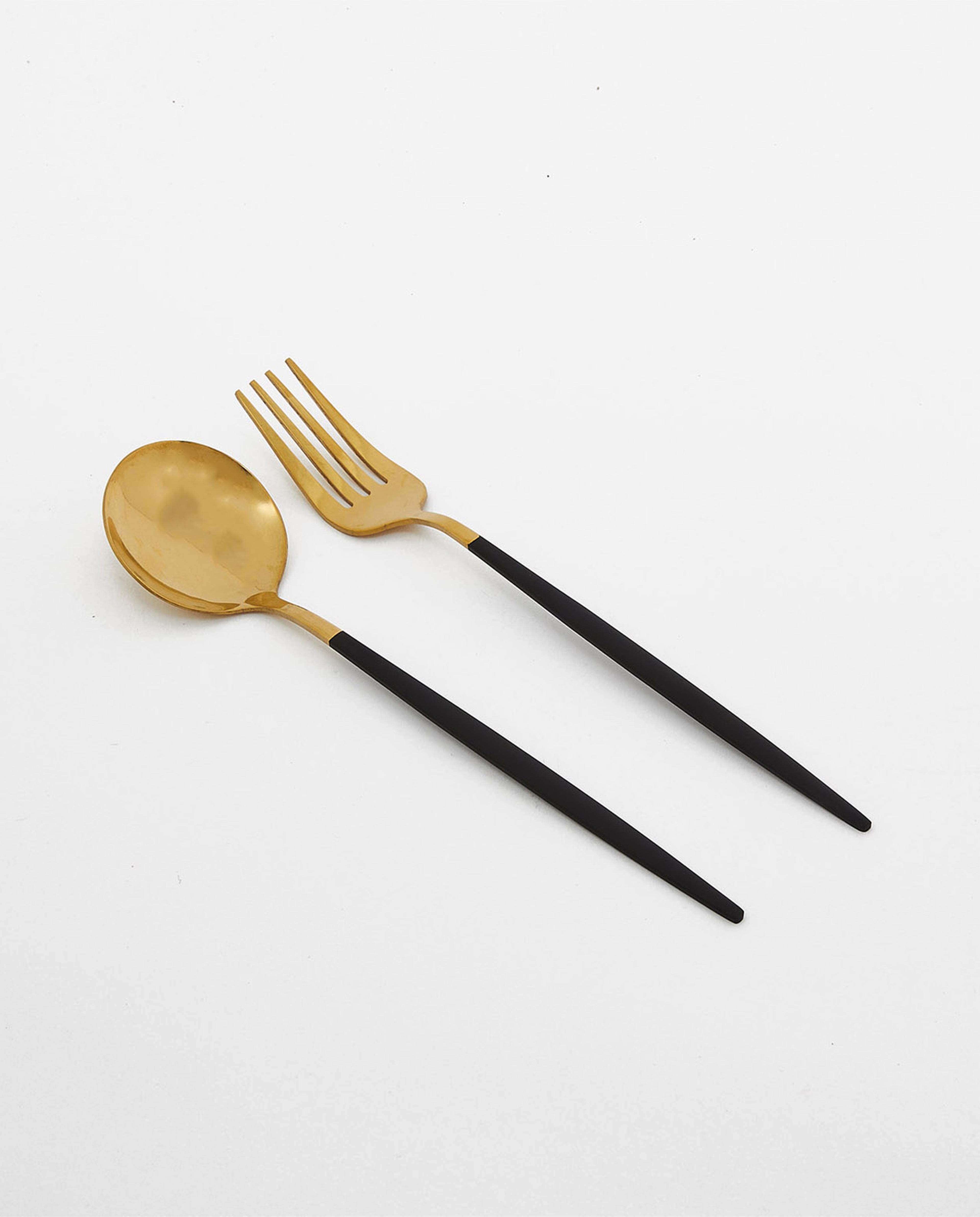Black Modern Classic Cutlery Set