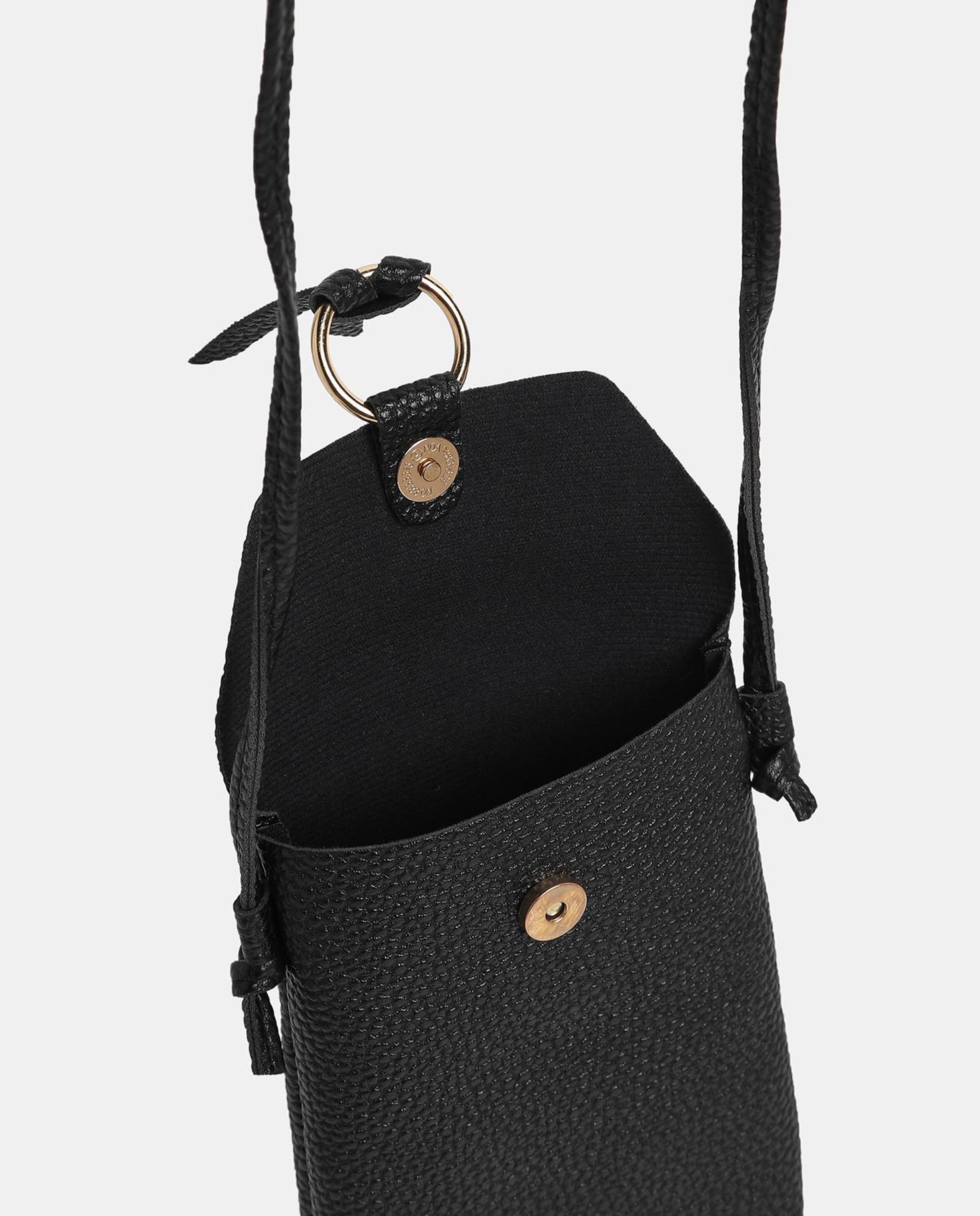 Black Strap Sling Bag