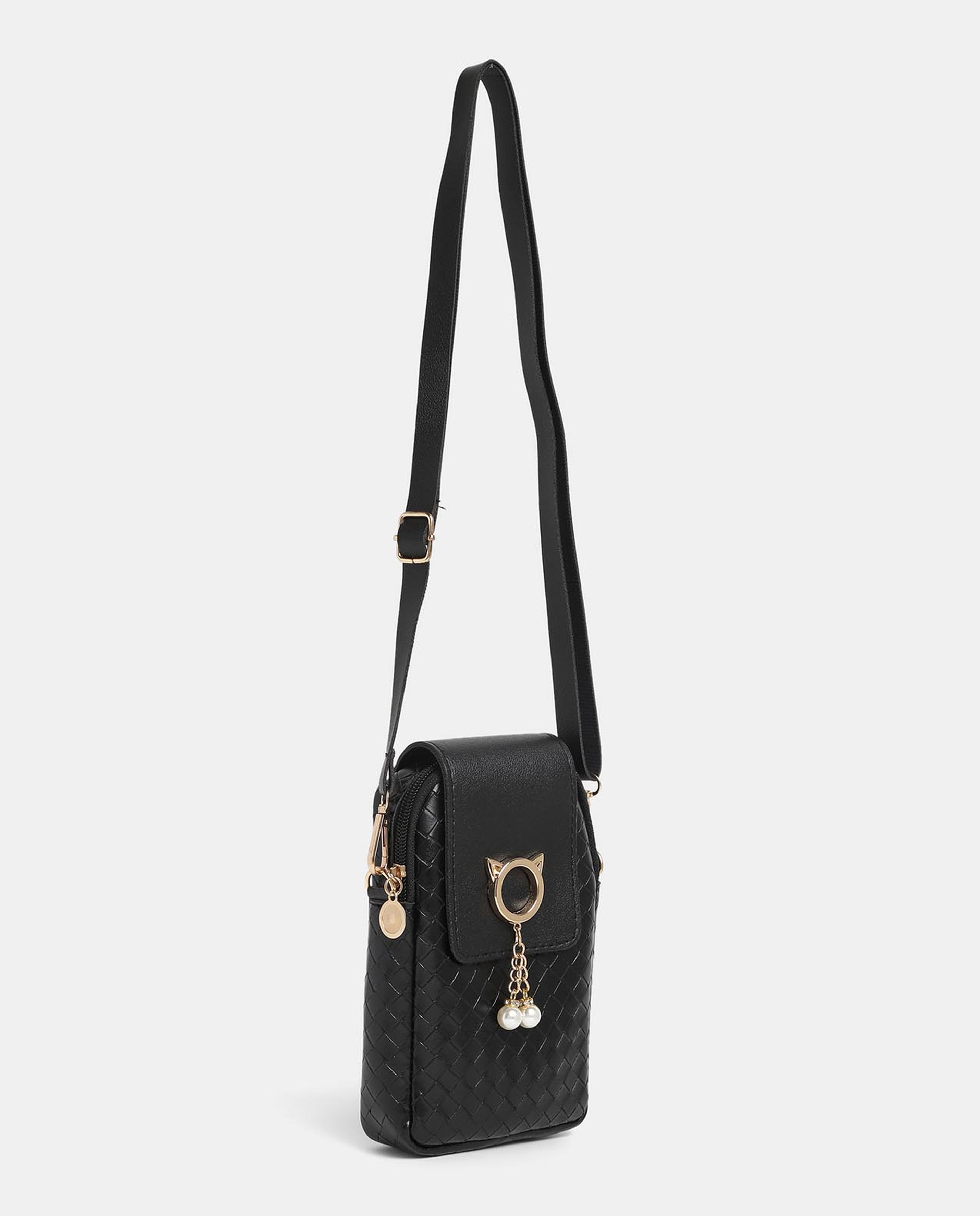 Black Strap Sling Bag