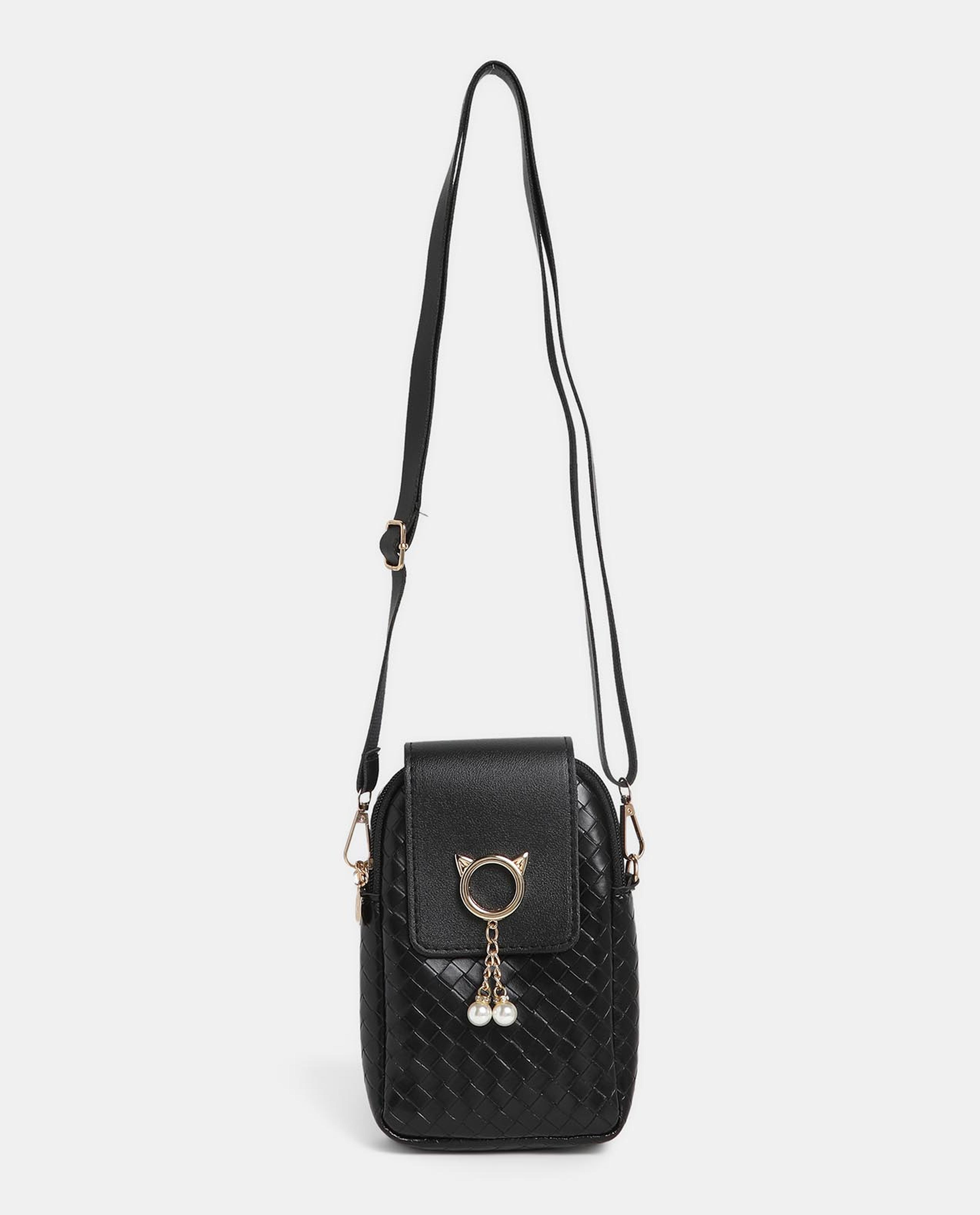 Black Strap Sling Bag