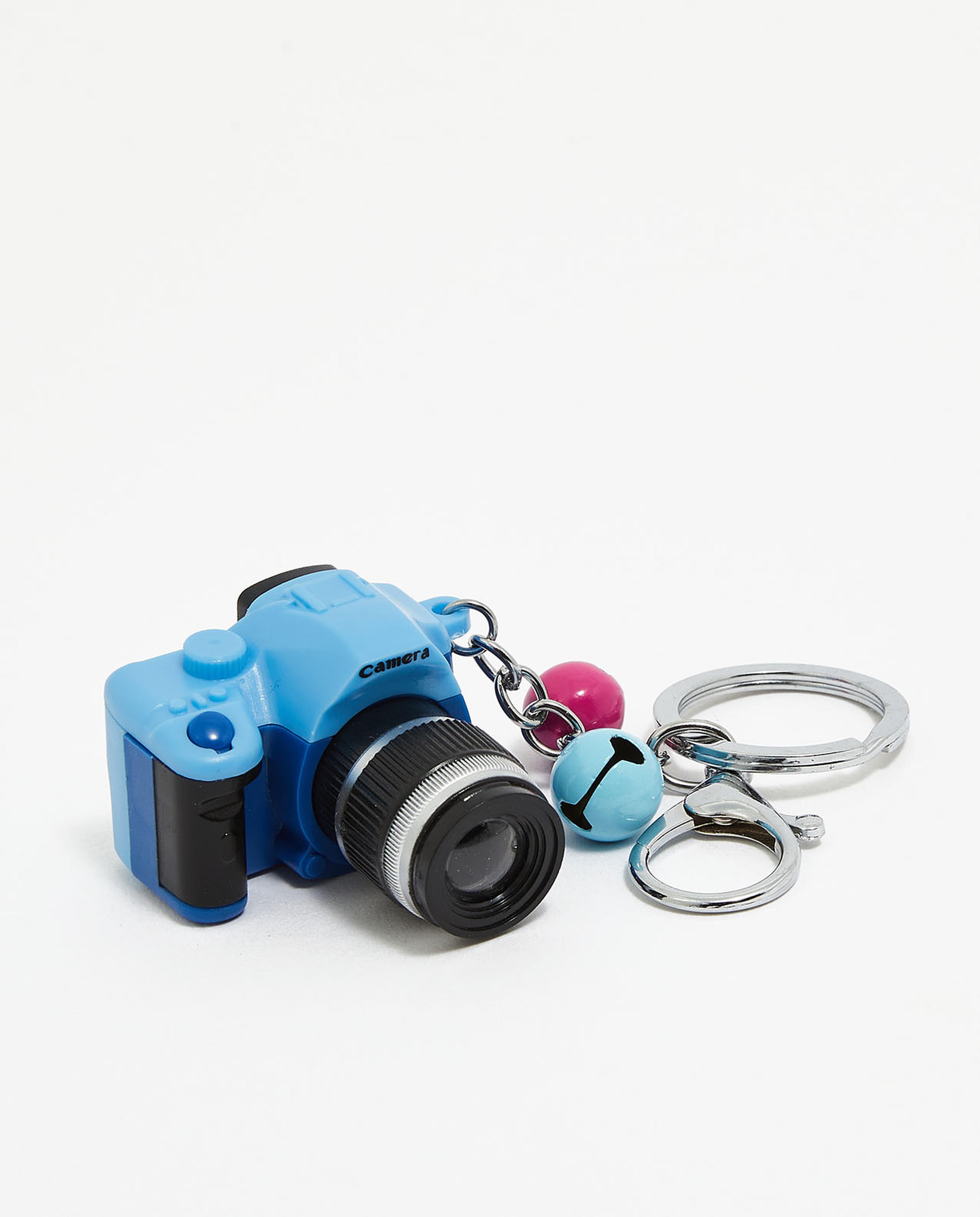 Blue Cool Camera Keychain