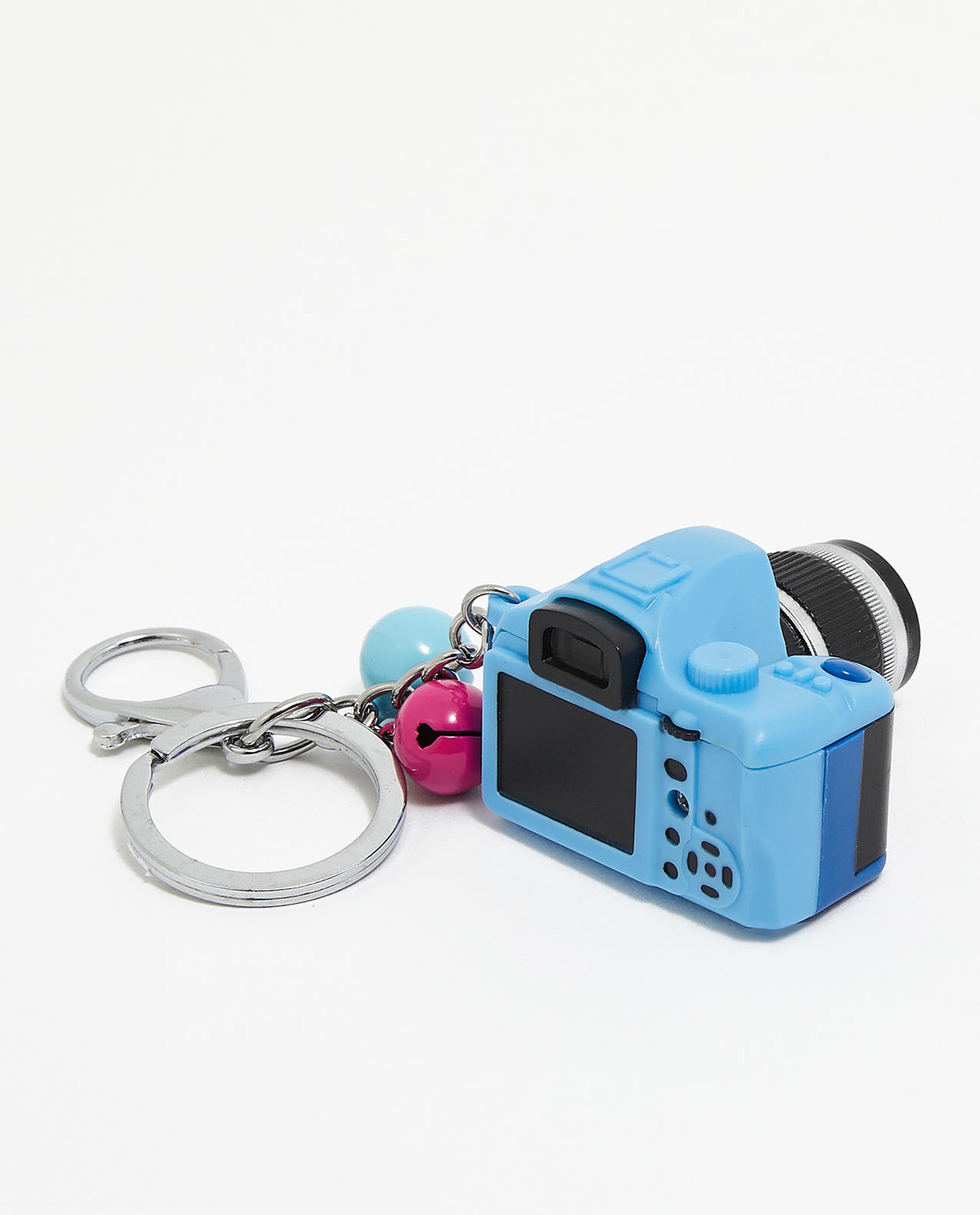 Blue Cool Camera Keychain