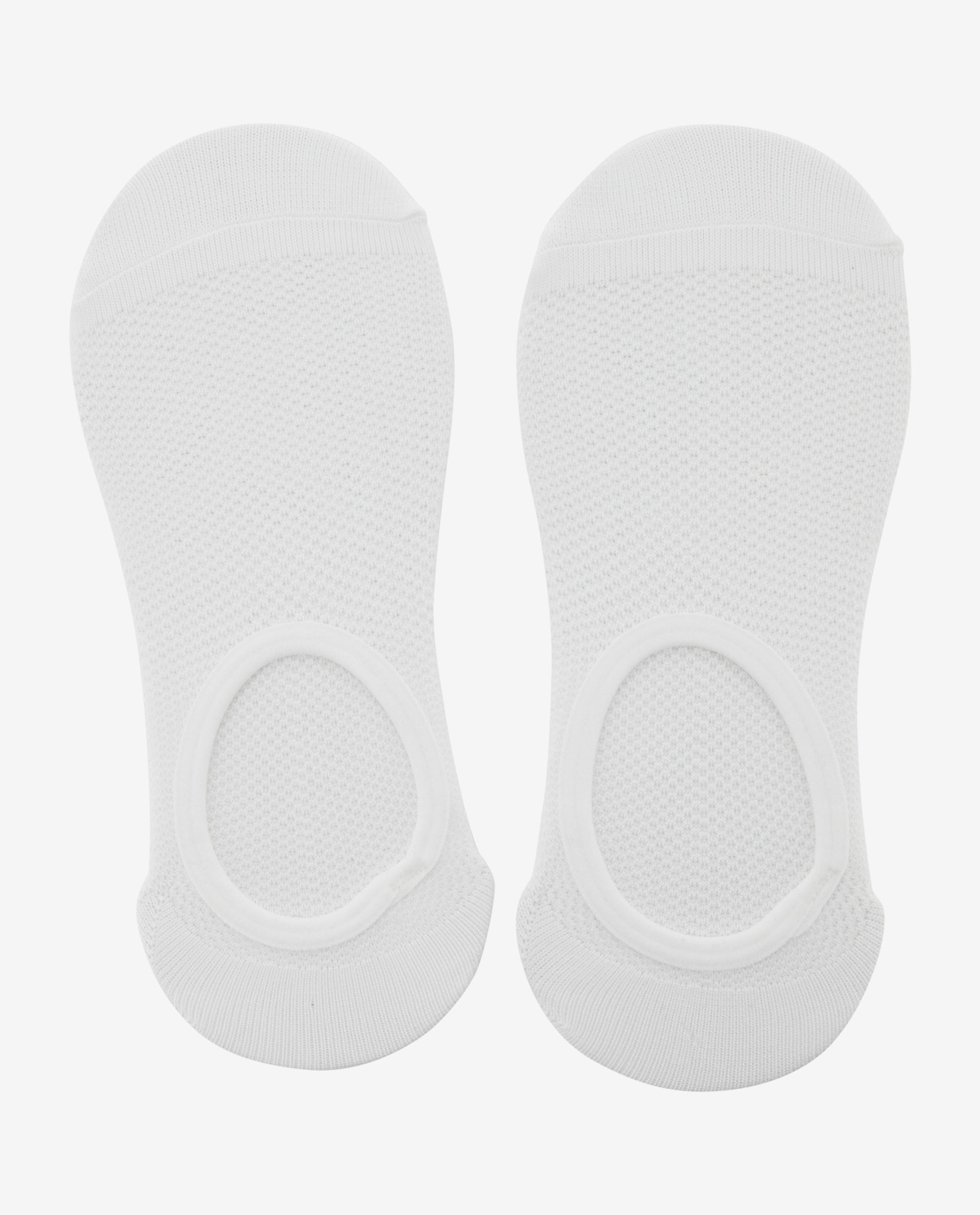 White Invisible Socks-Pack Of 3