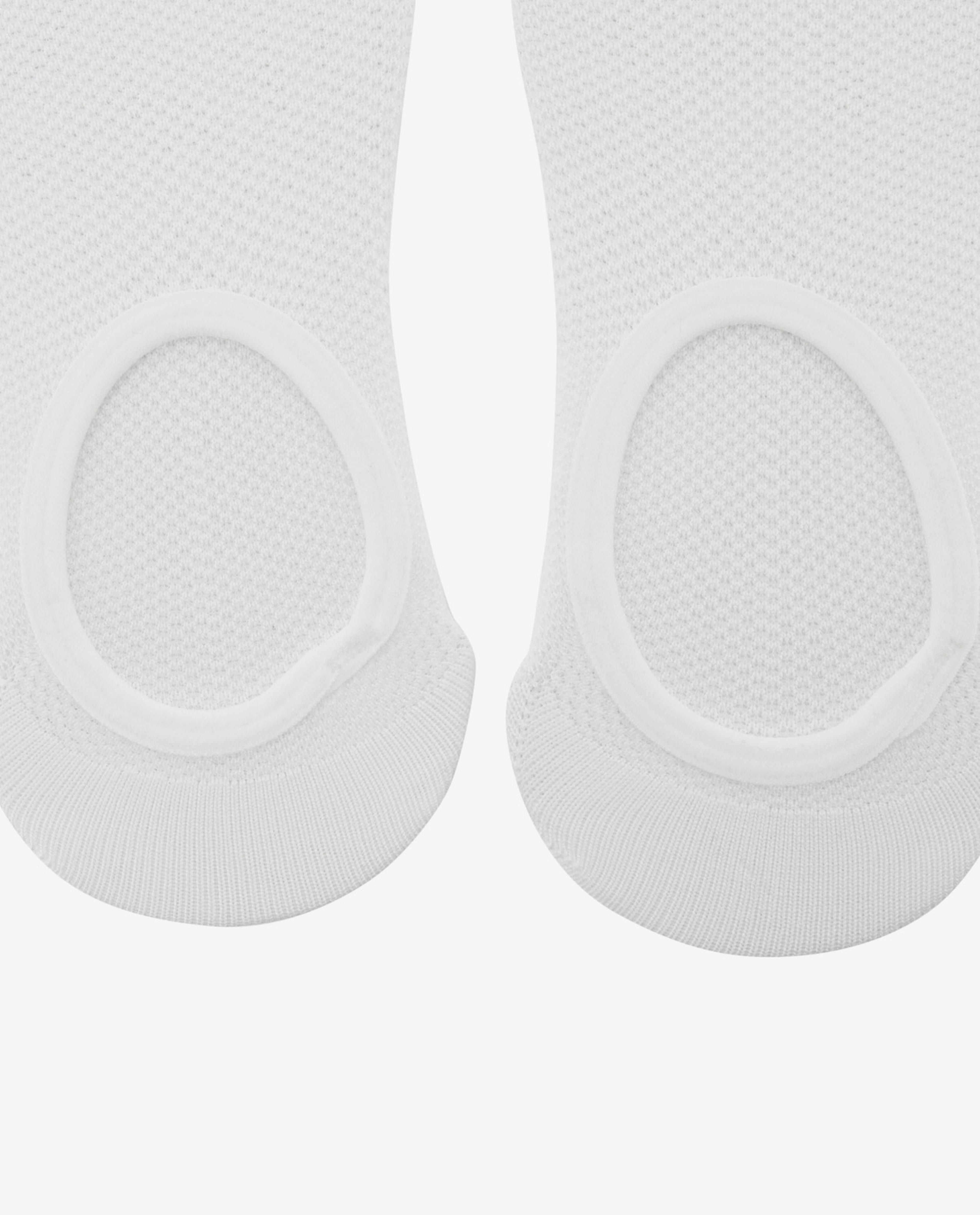 White Invisible Socks-Pack Of 3