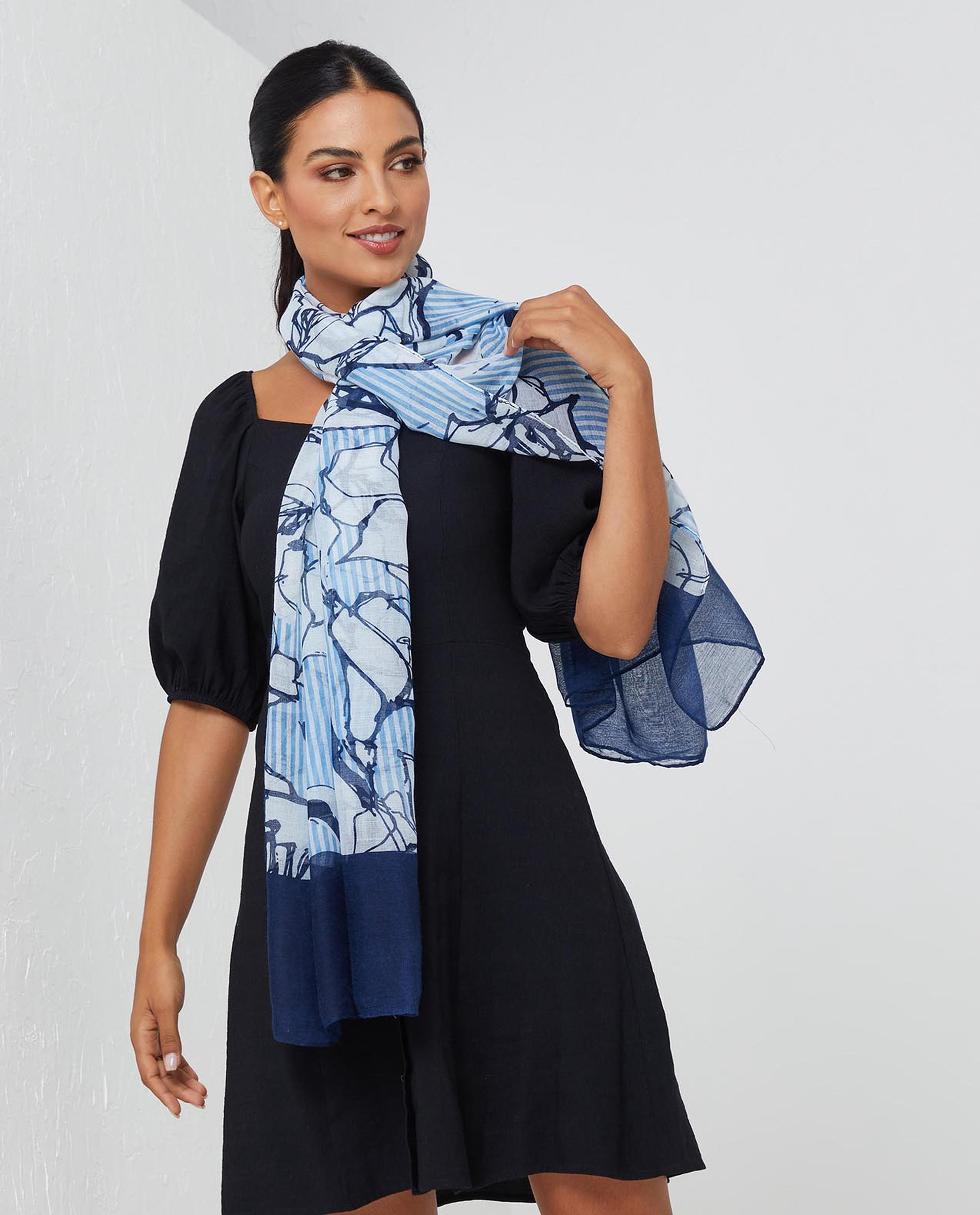 Blue Scarves