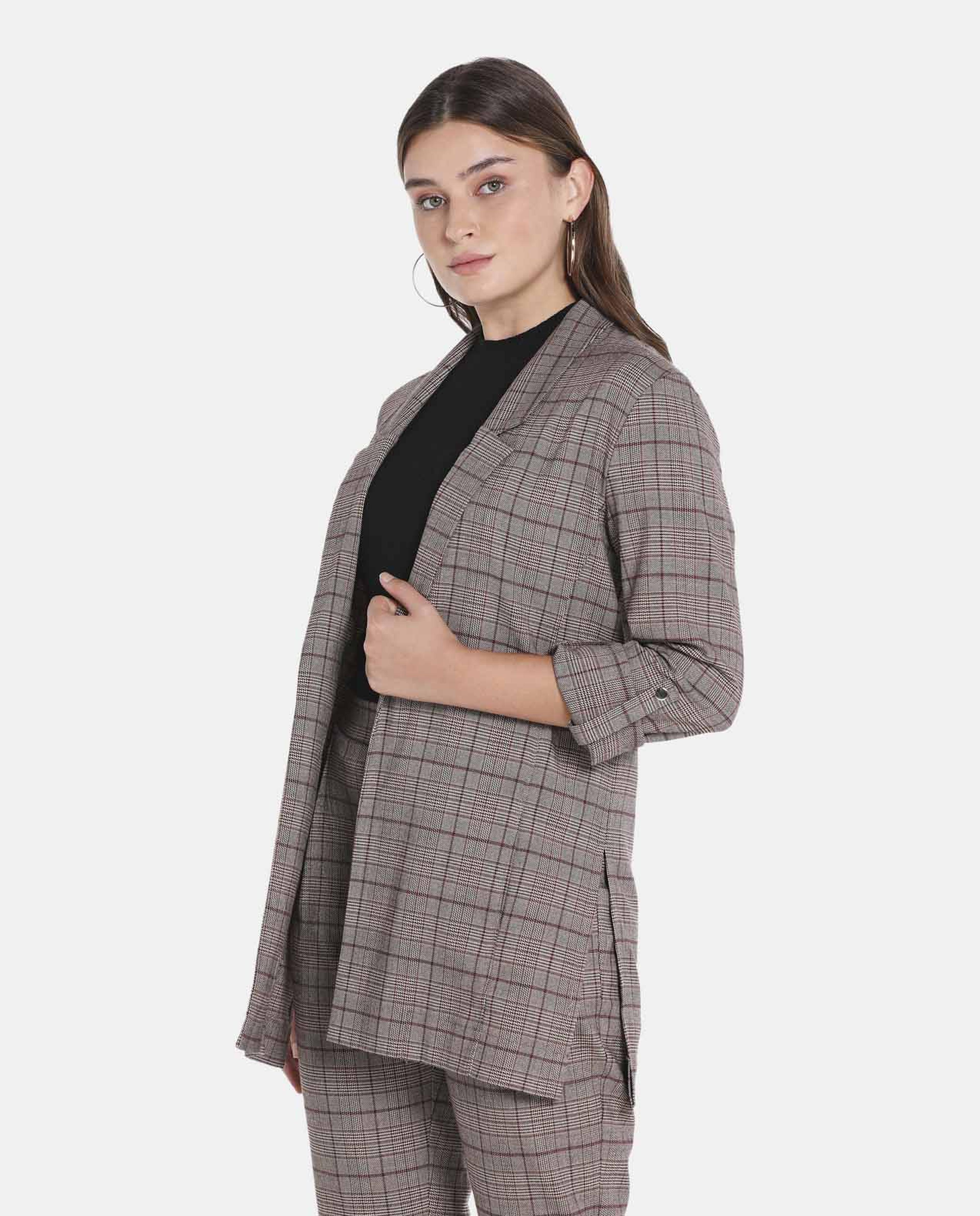Brown Polyester Jacket