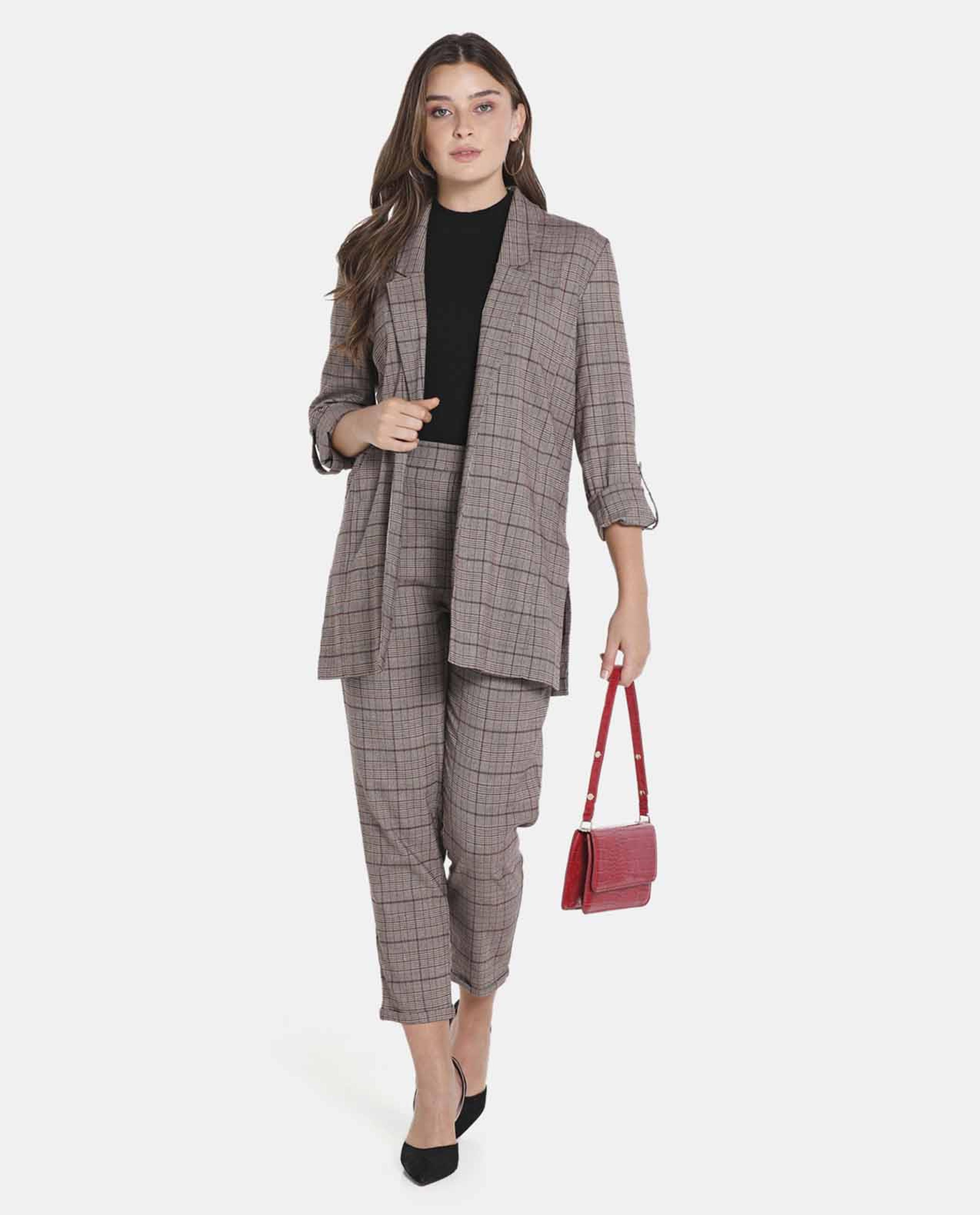 Brown Polyester Jacket
