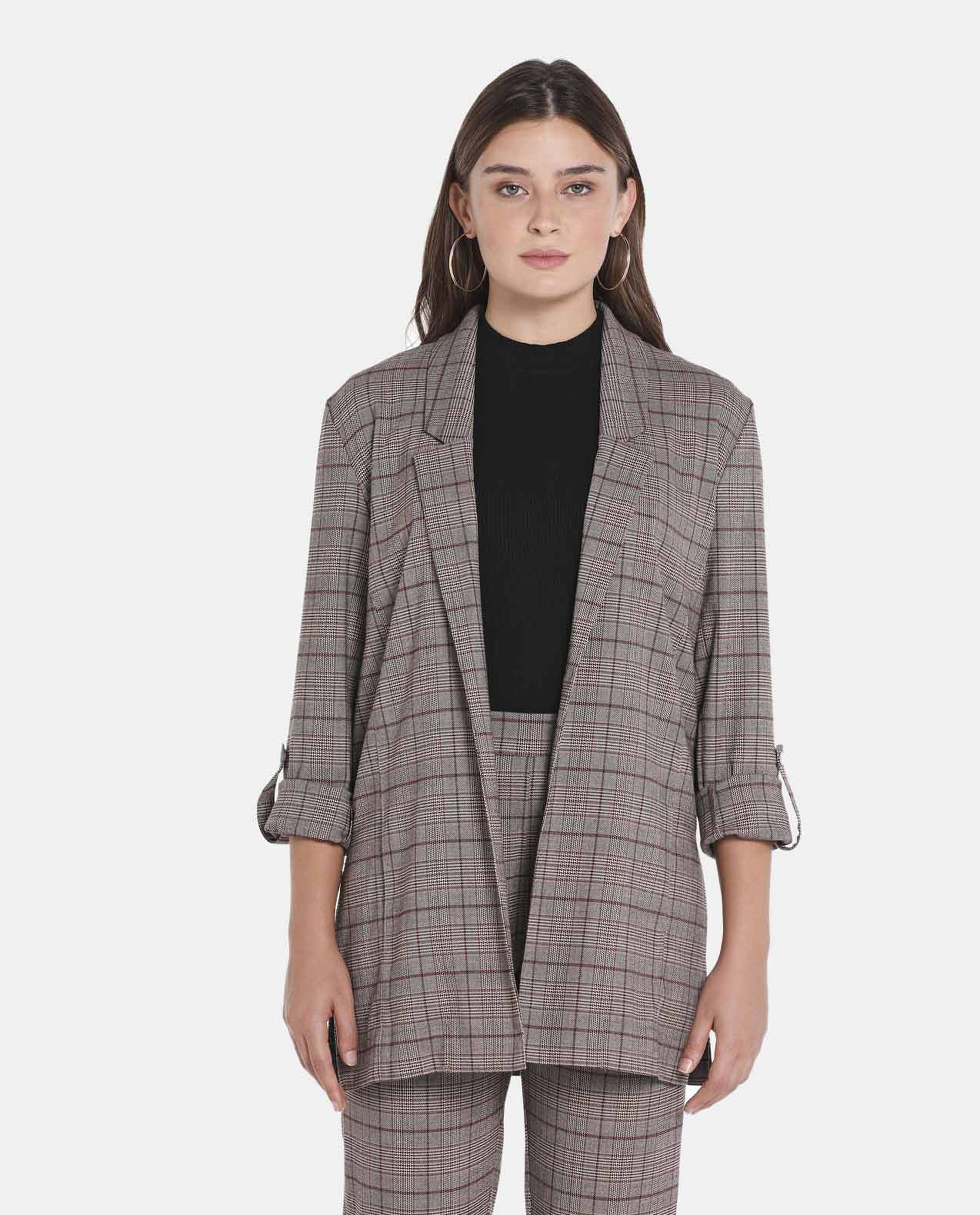 Brown Polyester Jacket