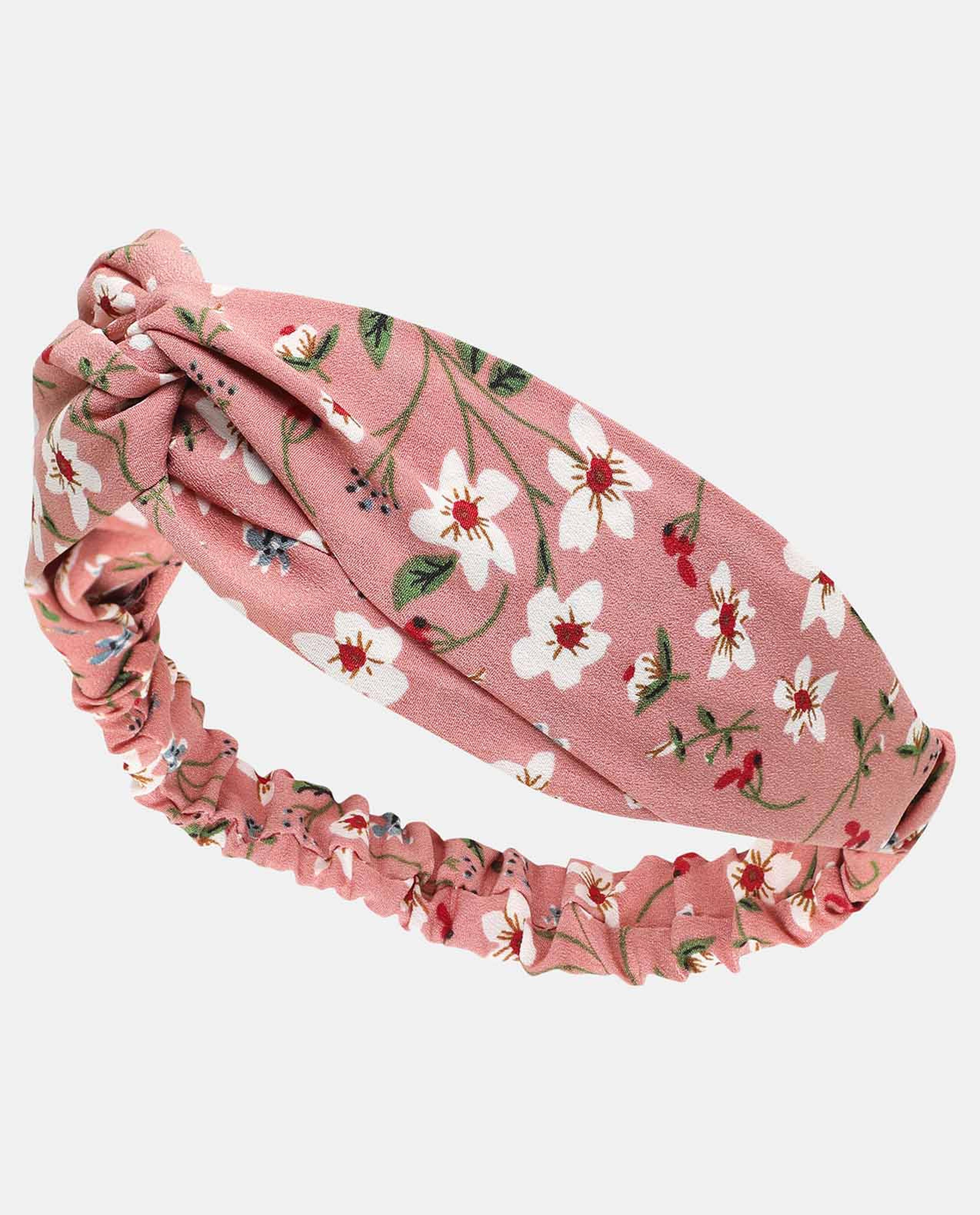 Pink Knitted Soft Turban Bow Caps