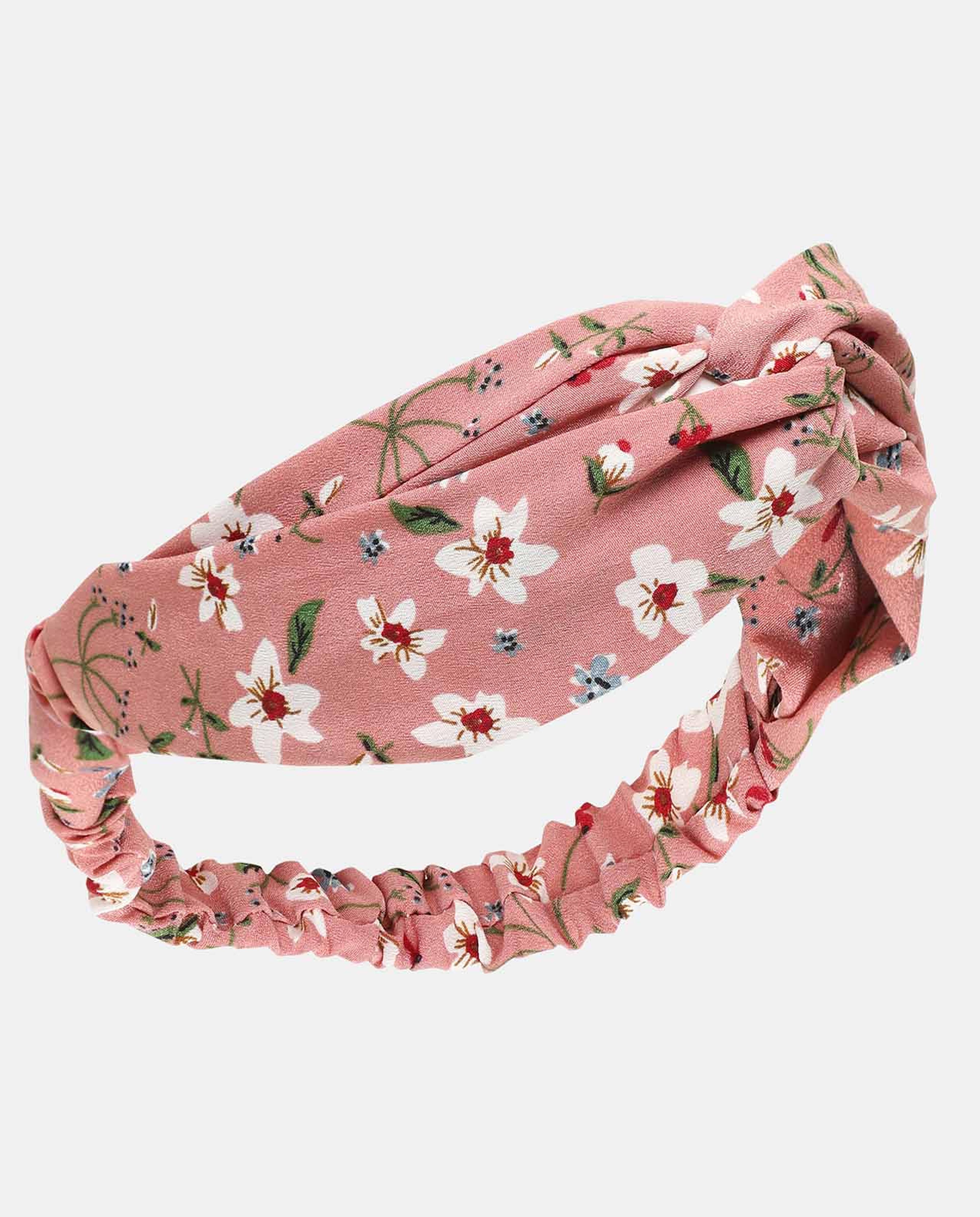 Pink Knitted Soft Turban Bow Caps