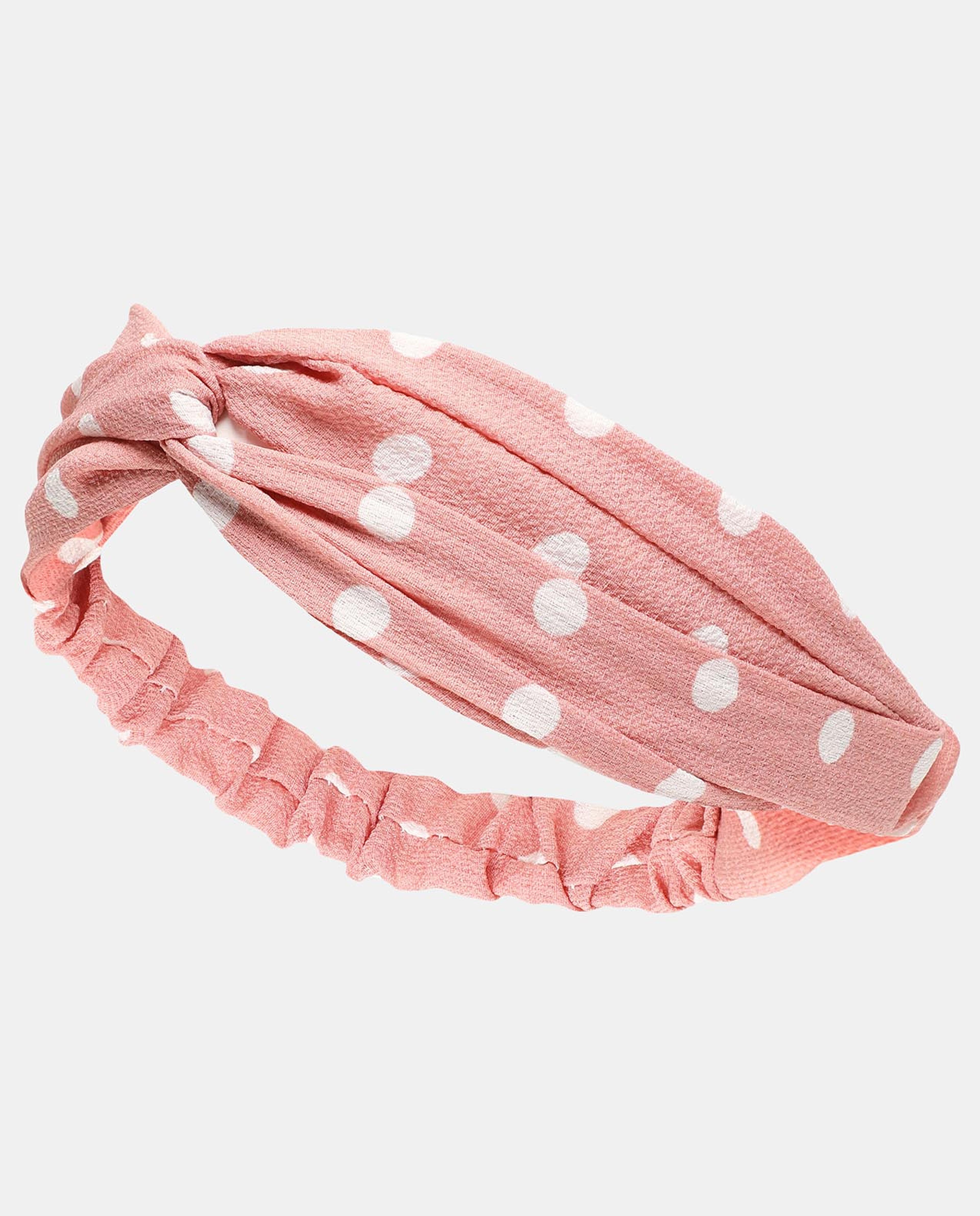Pink Knitted Soft Turban Bow Caps