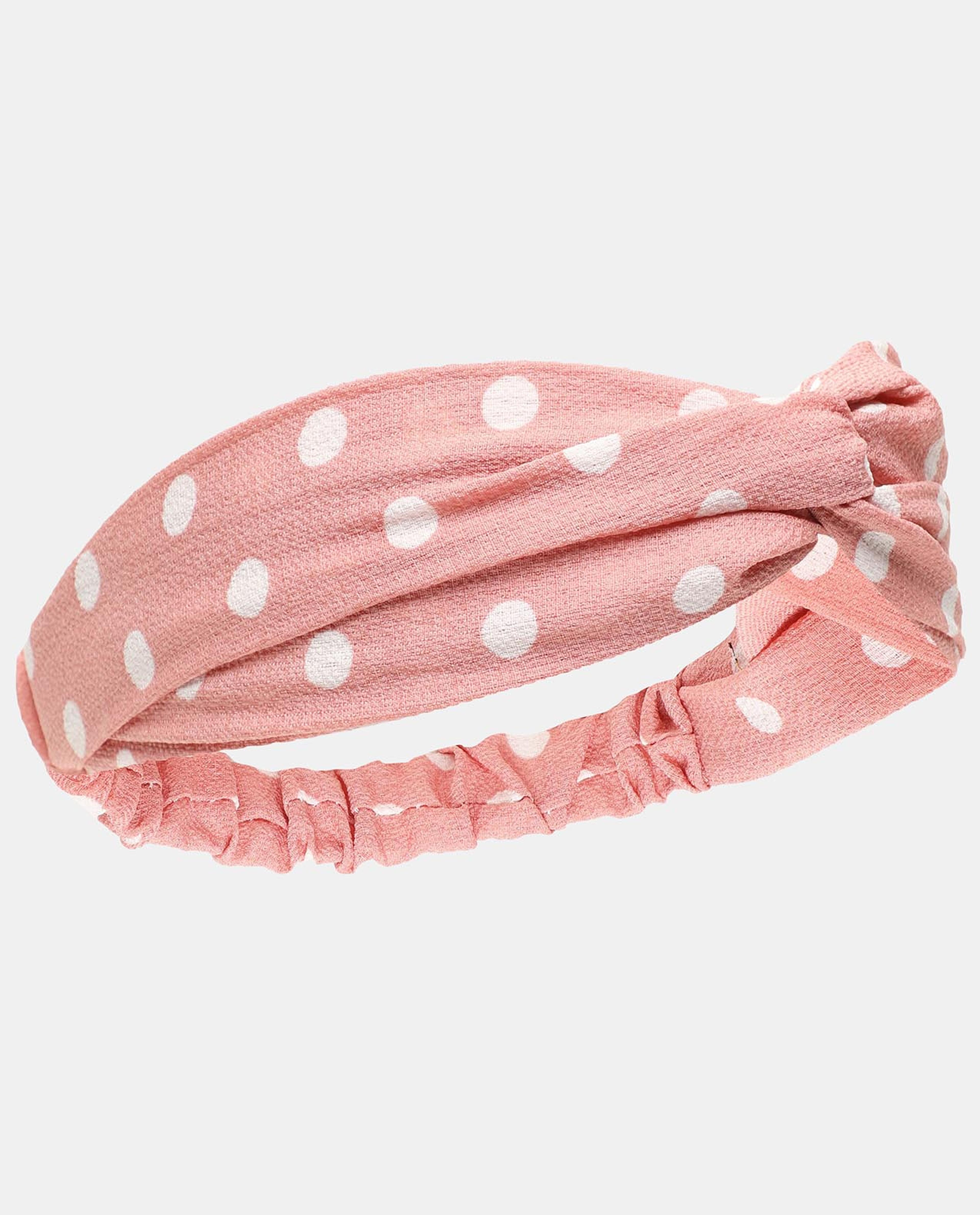 Pink Knitted Soft Turban Bow Caps