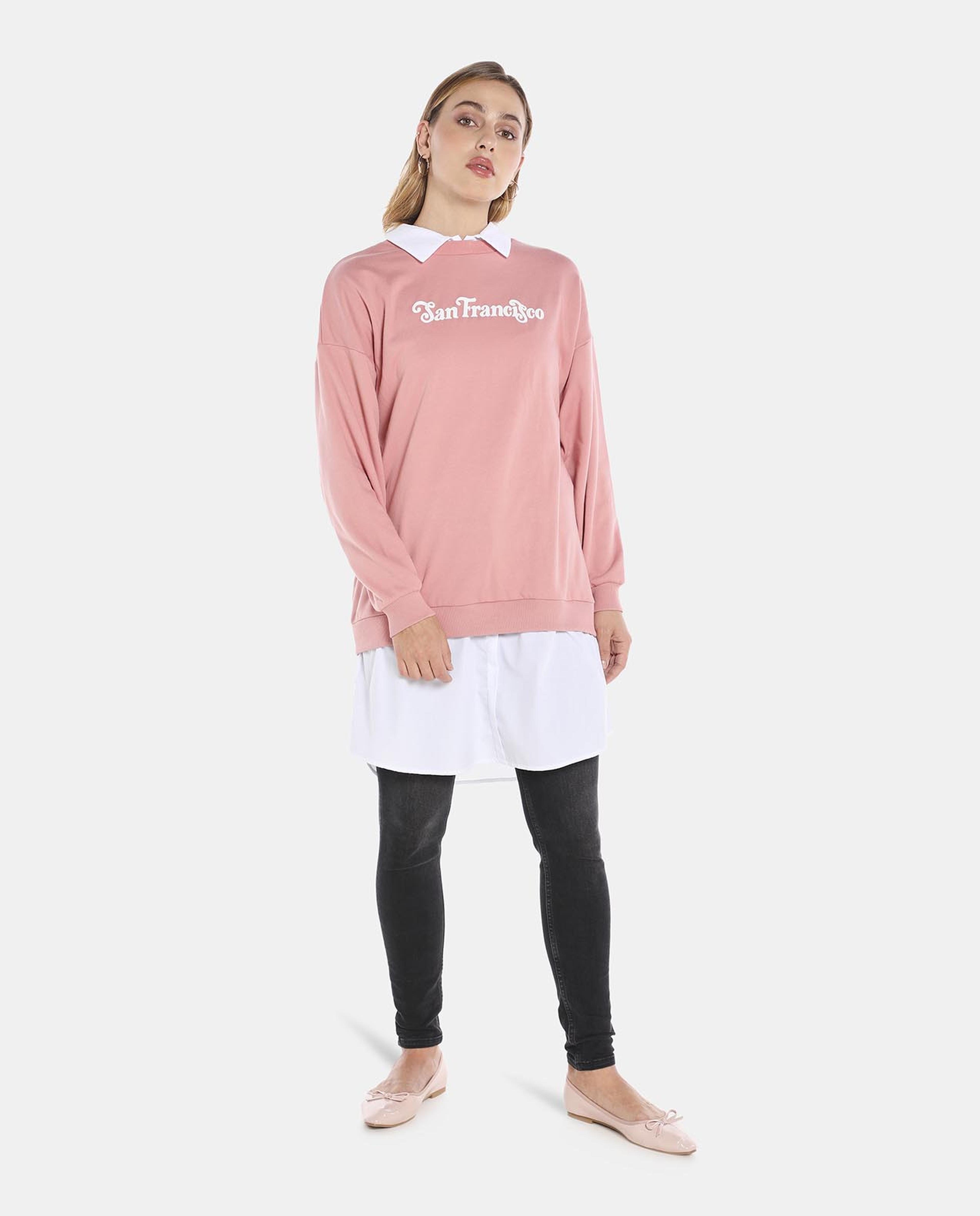 Pink San Francisco Printed Tunic Pink