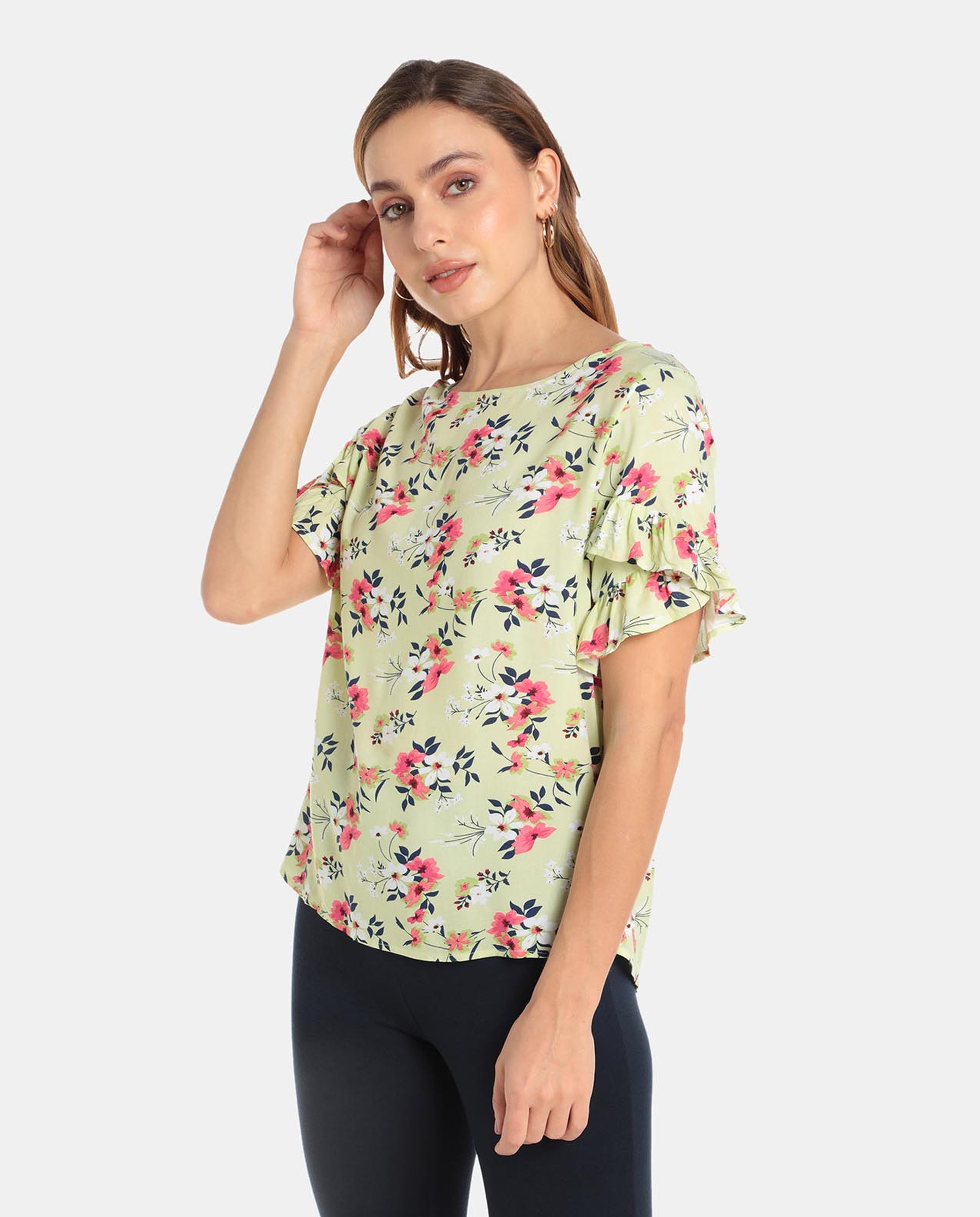 Green Woven Top