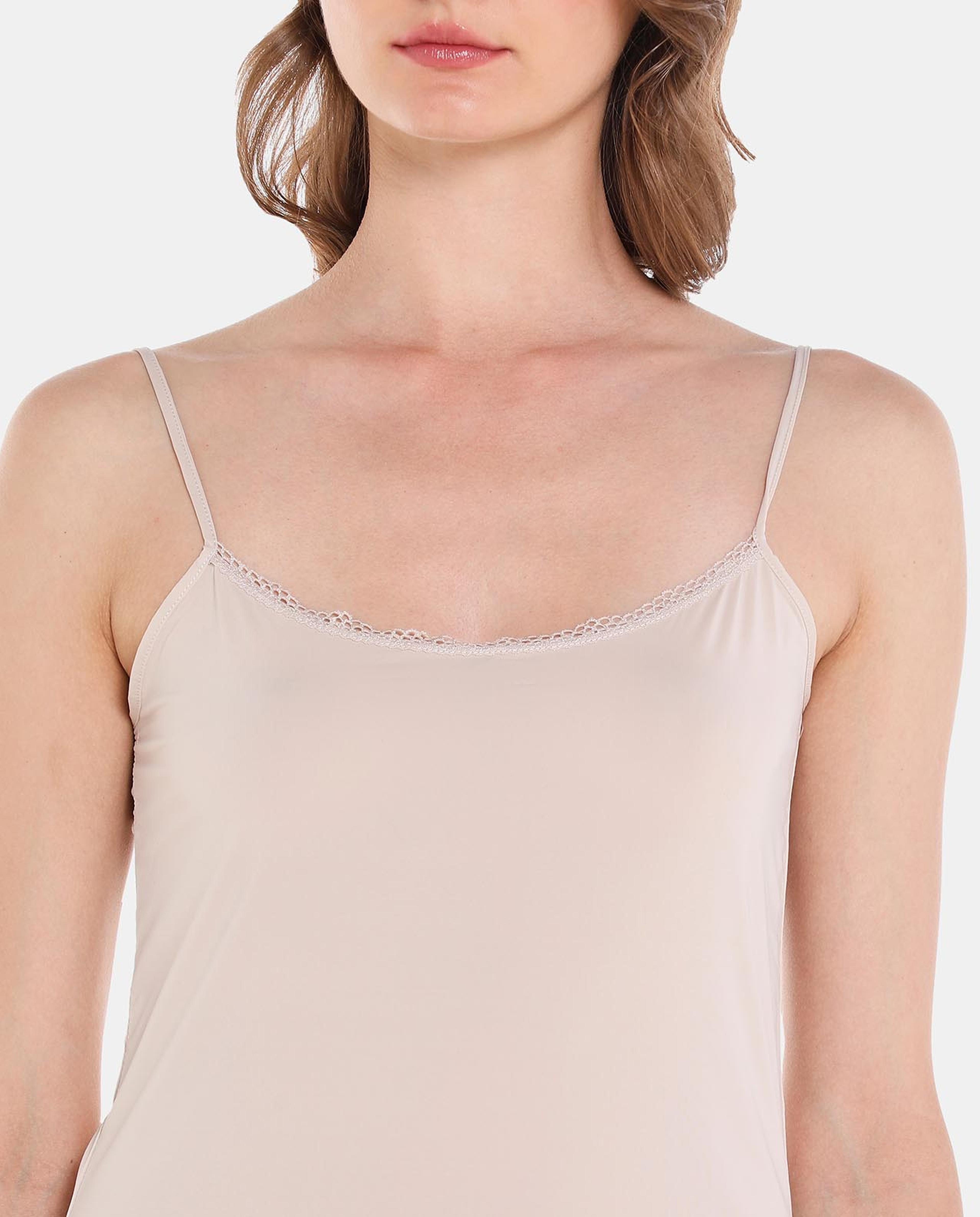 Nude Long Night Slip