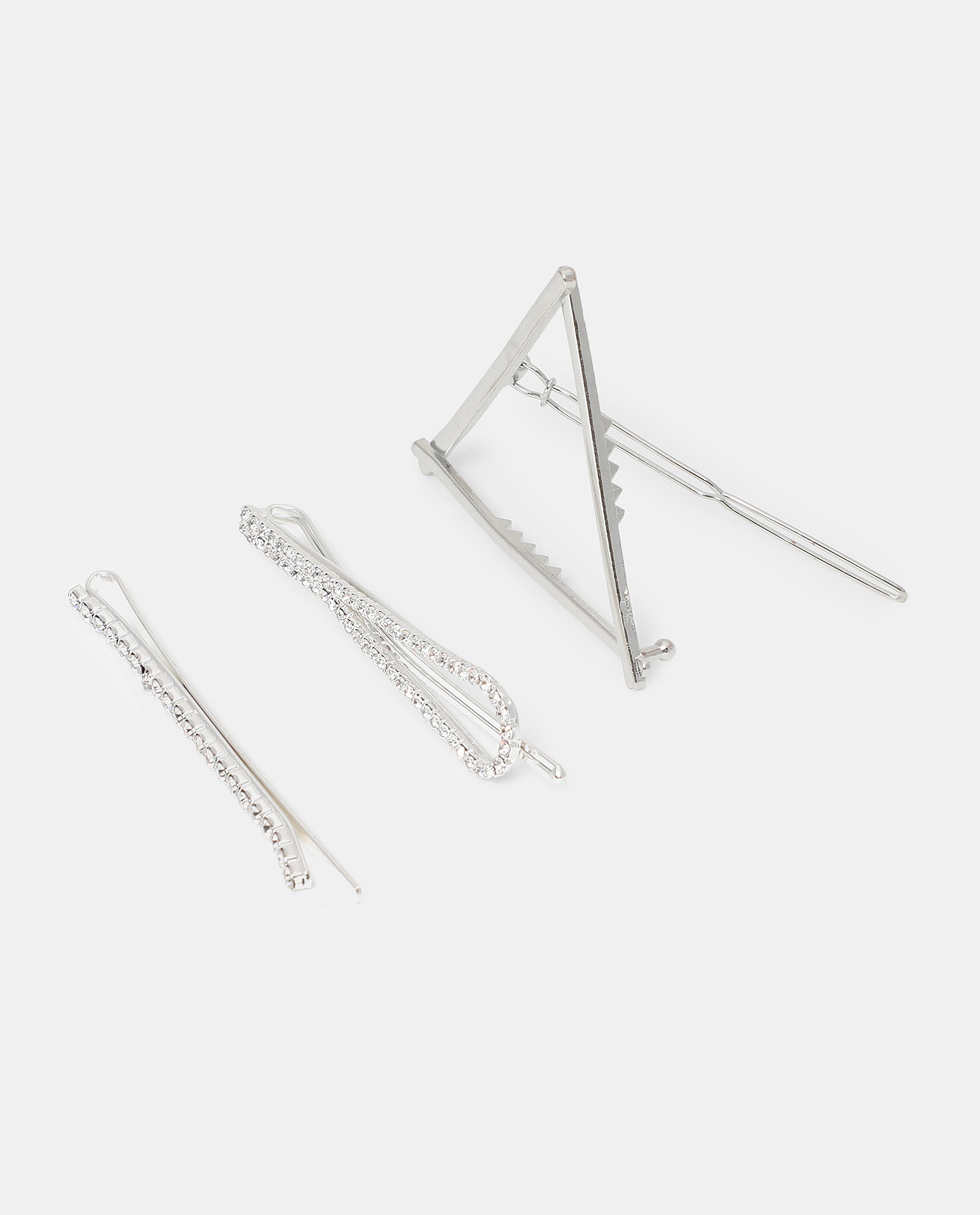 R&B Silver Embellished Hair Accessories