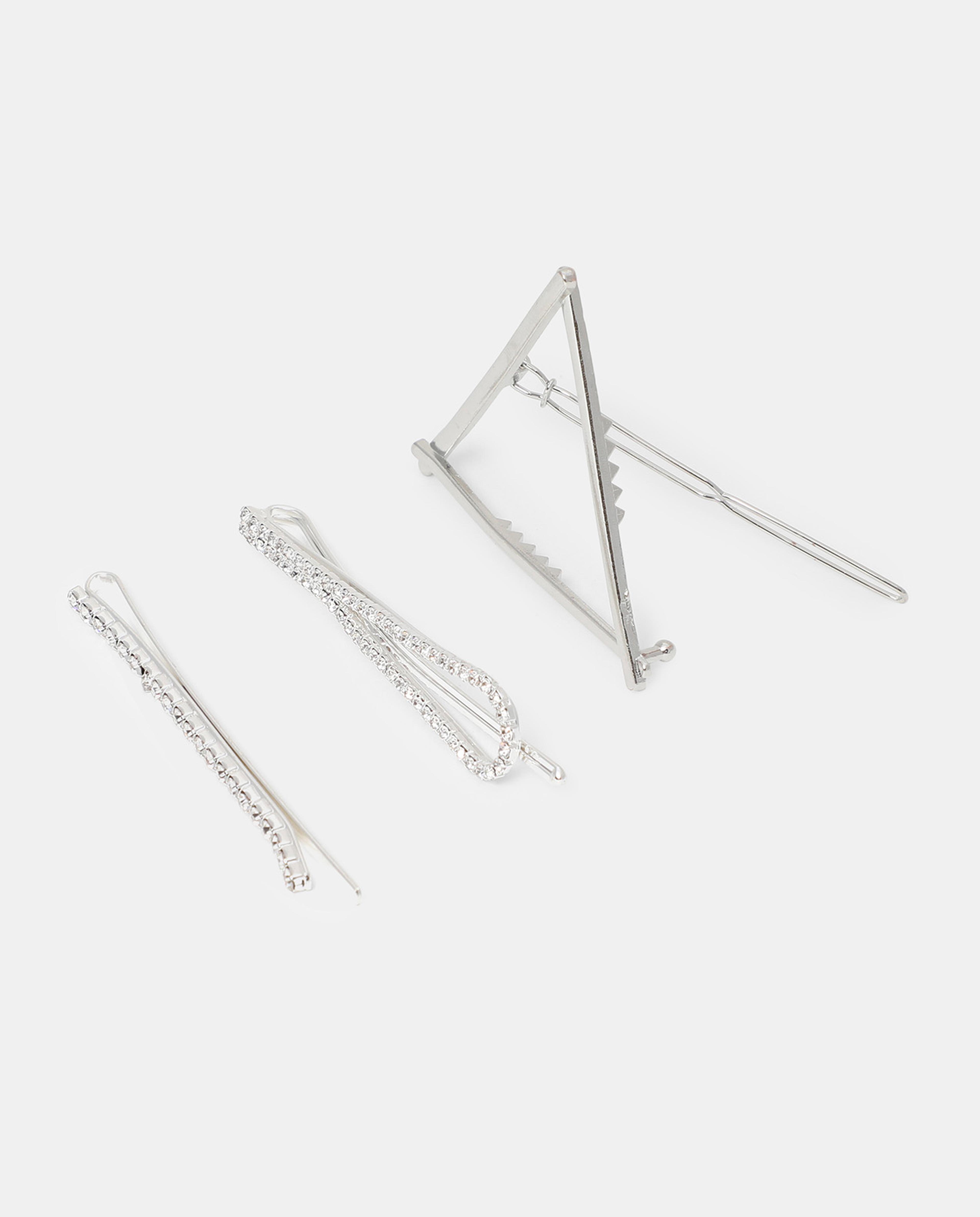 R&B Silver Embellished Hair Accessories