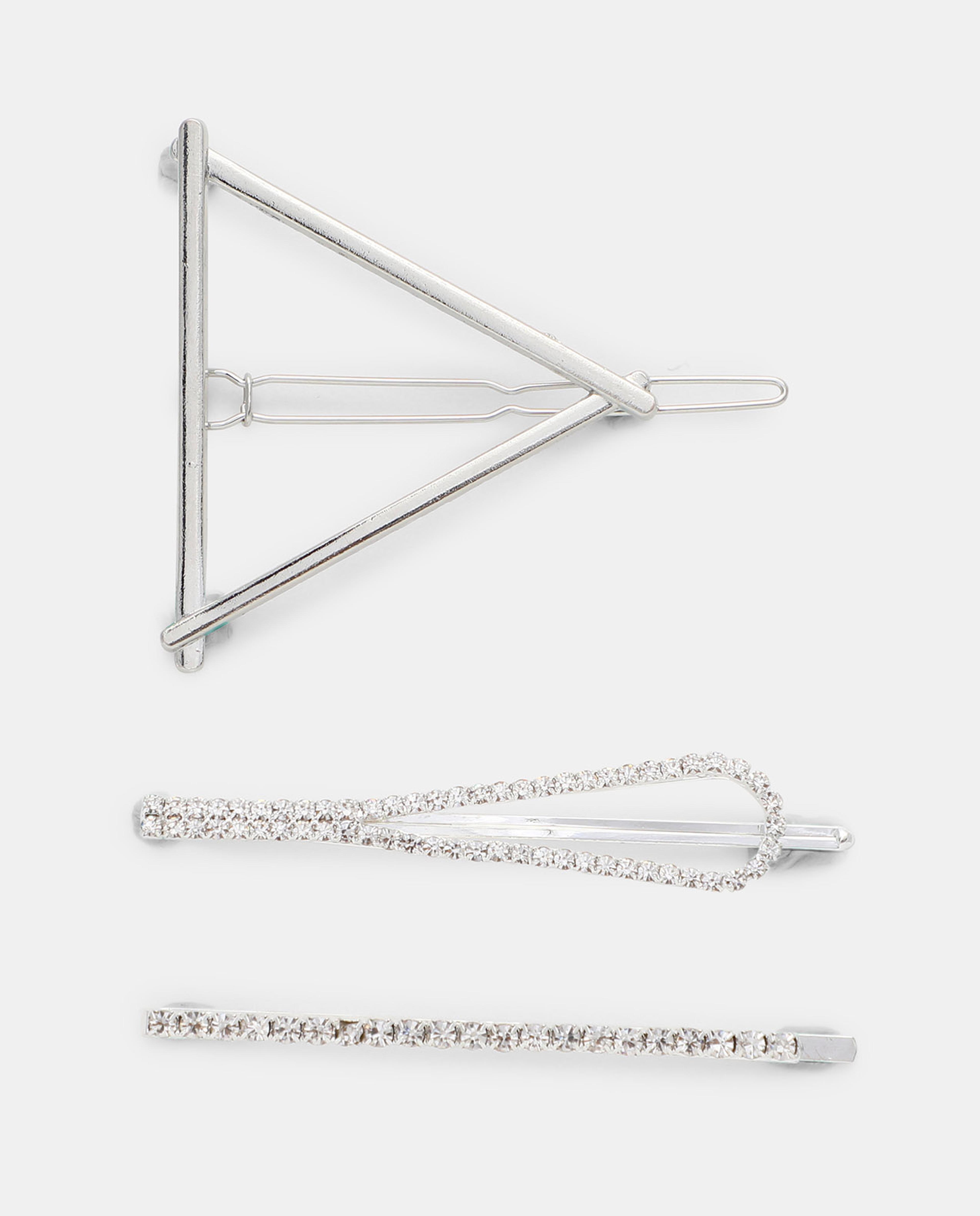 R&B Silver Embellished Hair Accessories