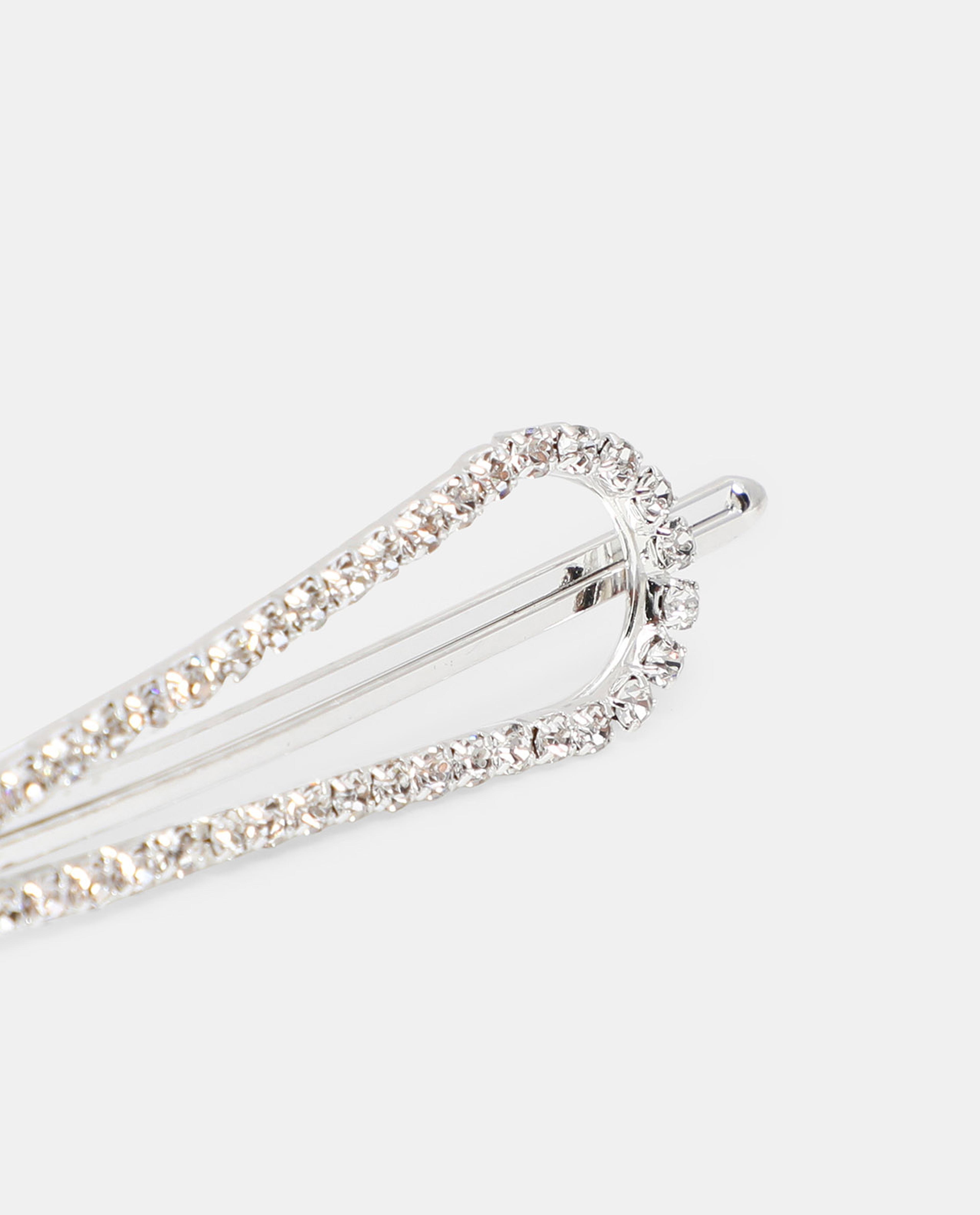 R&B Silver Embellished Hair Accessories