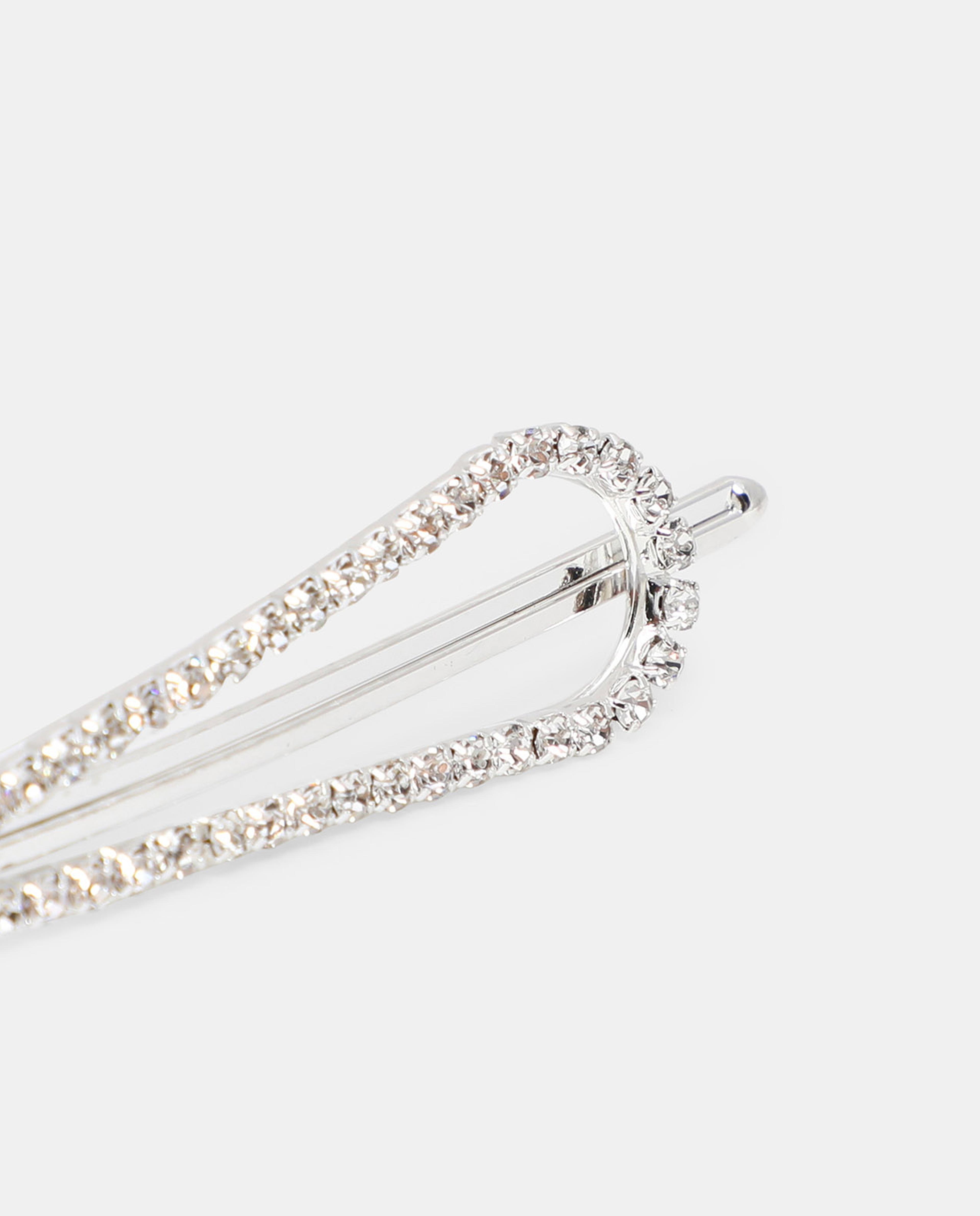 R&B Silver Embellished Hair Accessories