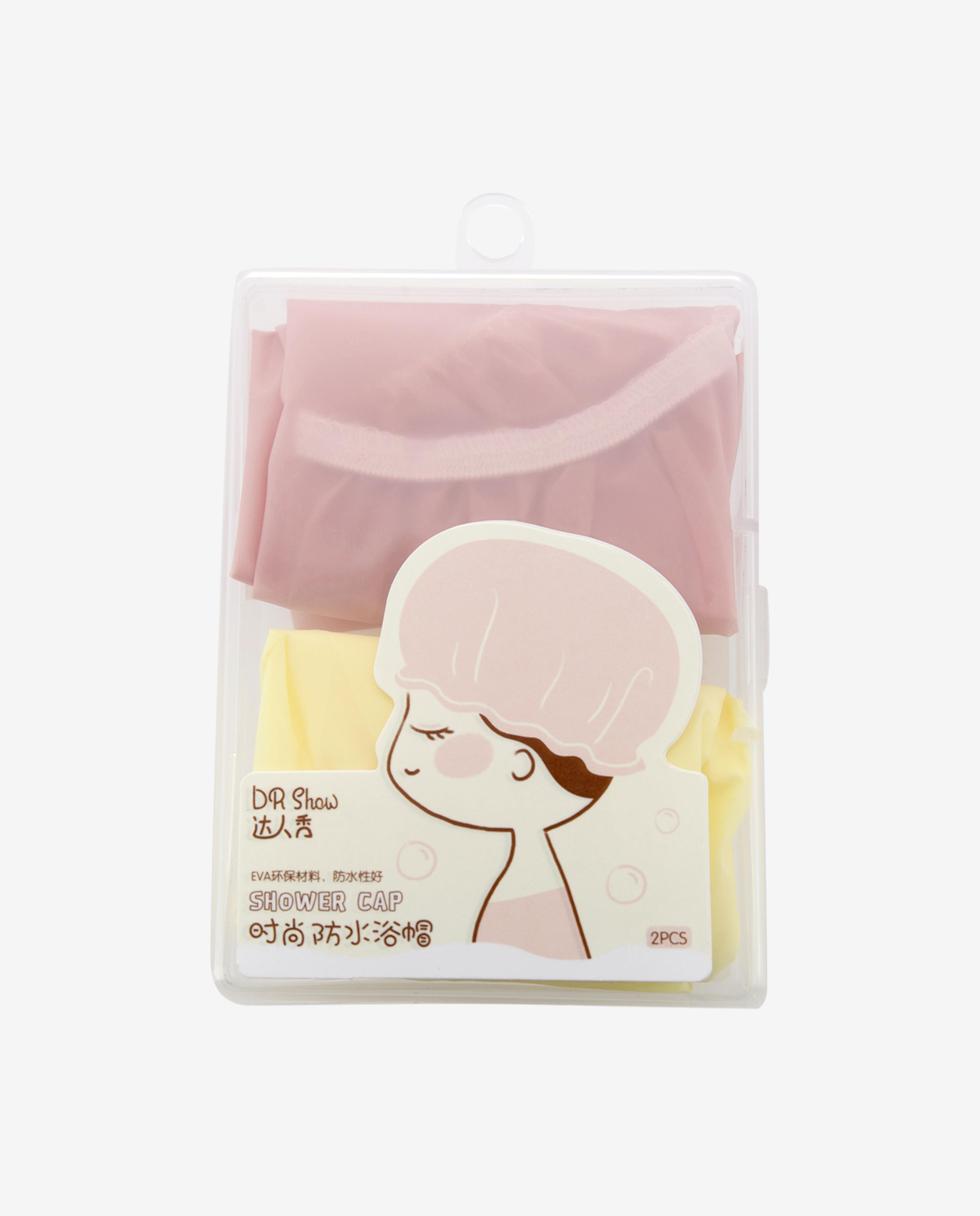 Pink Shower Cap-2 Piece