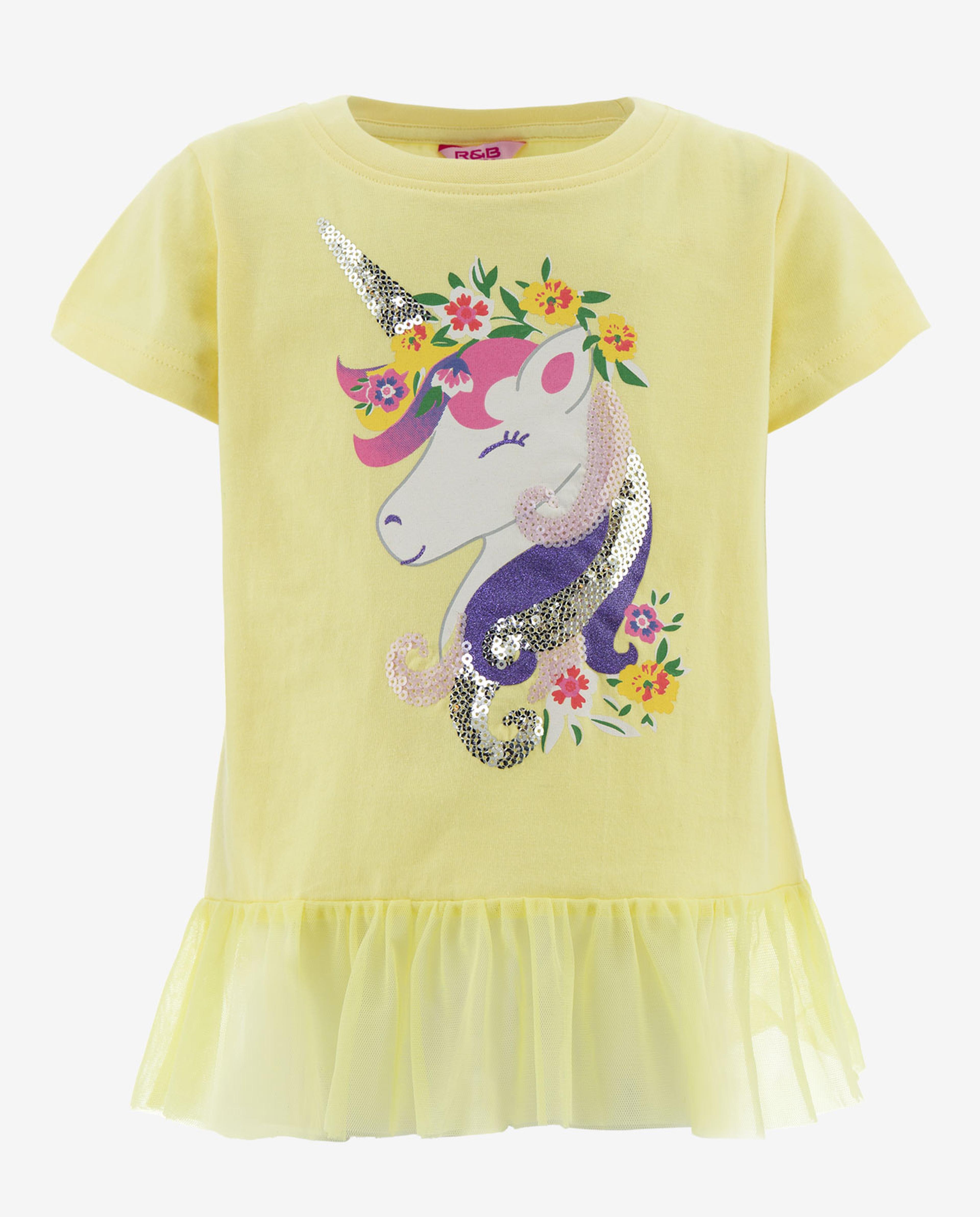Yellow Girls 2-8 Fashion Tee