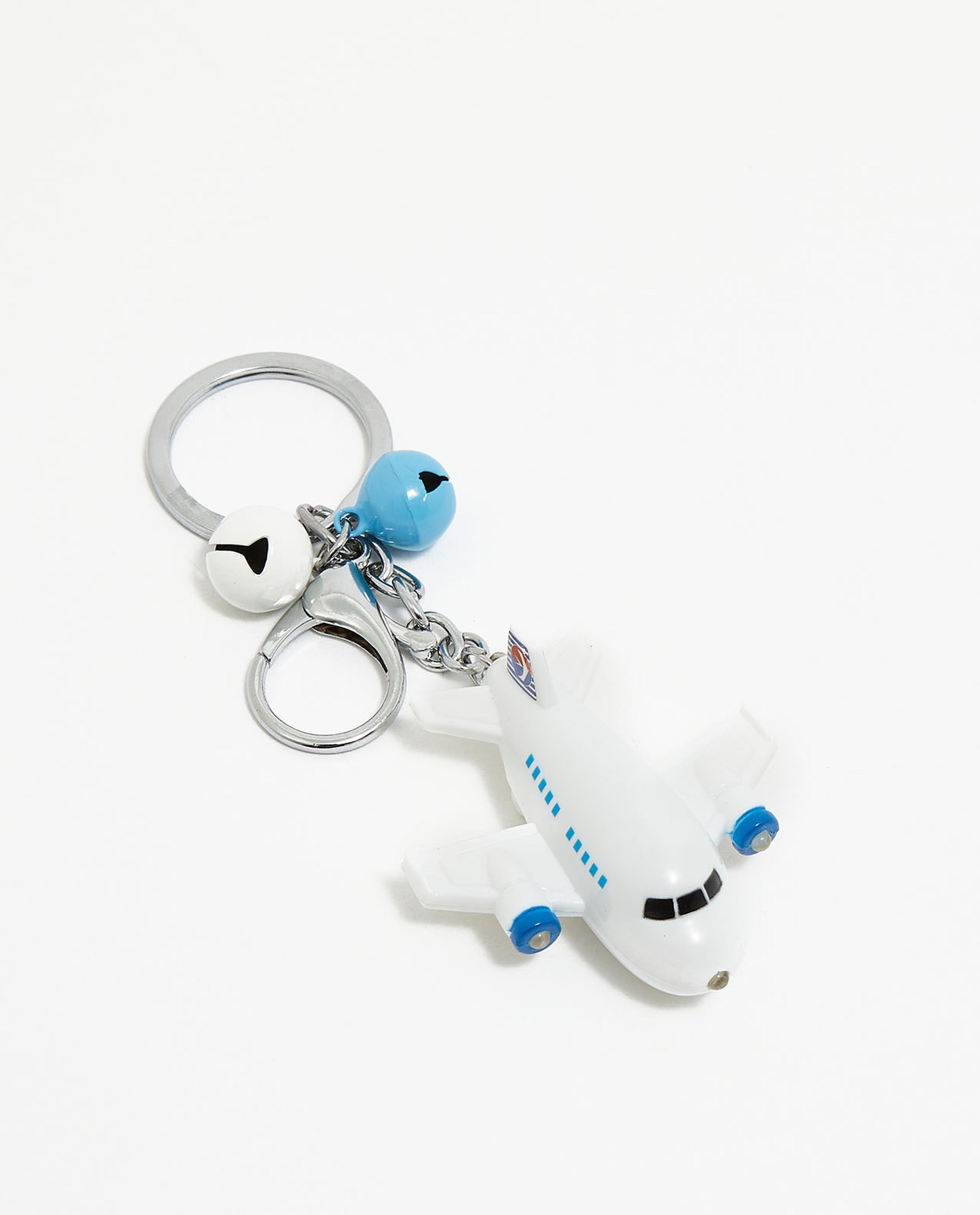 White Cool Aero plane Keychain