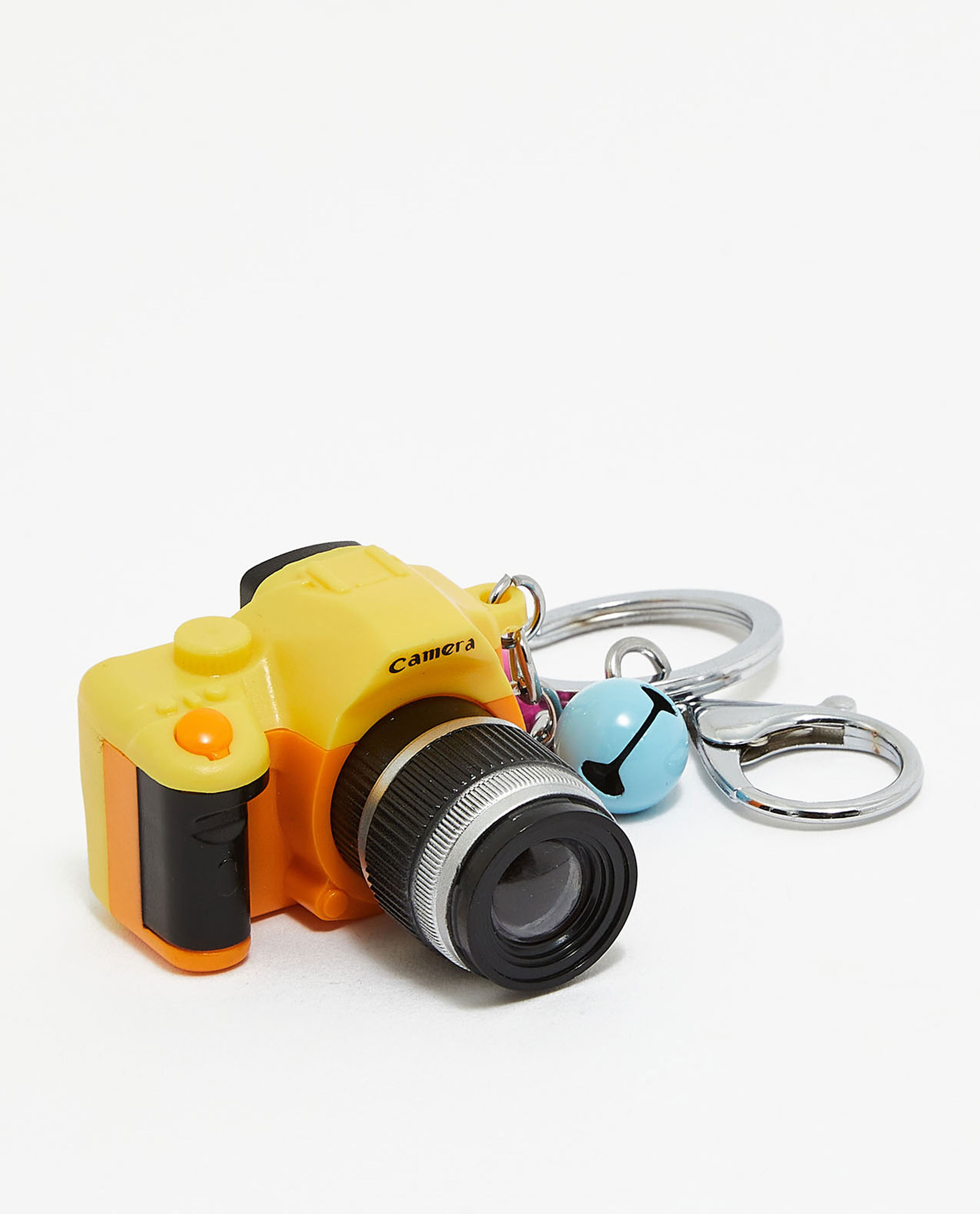 Yellow Cool Camera Keychain