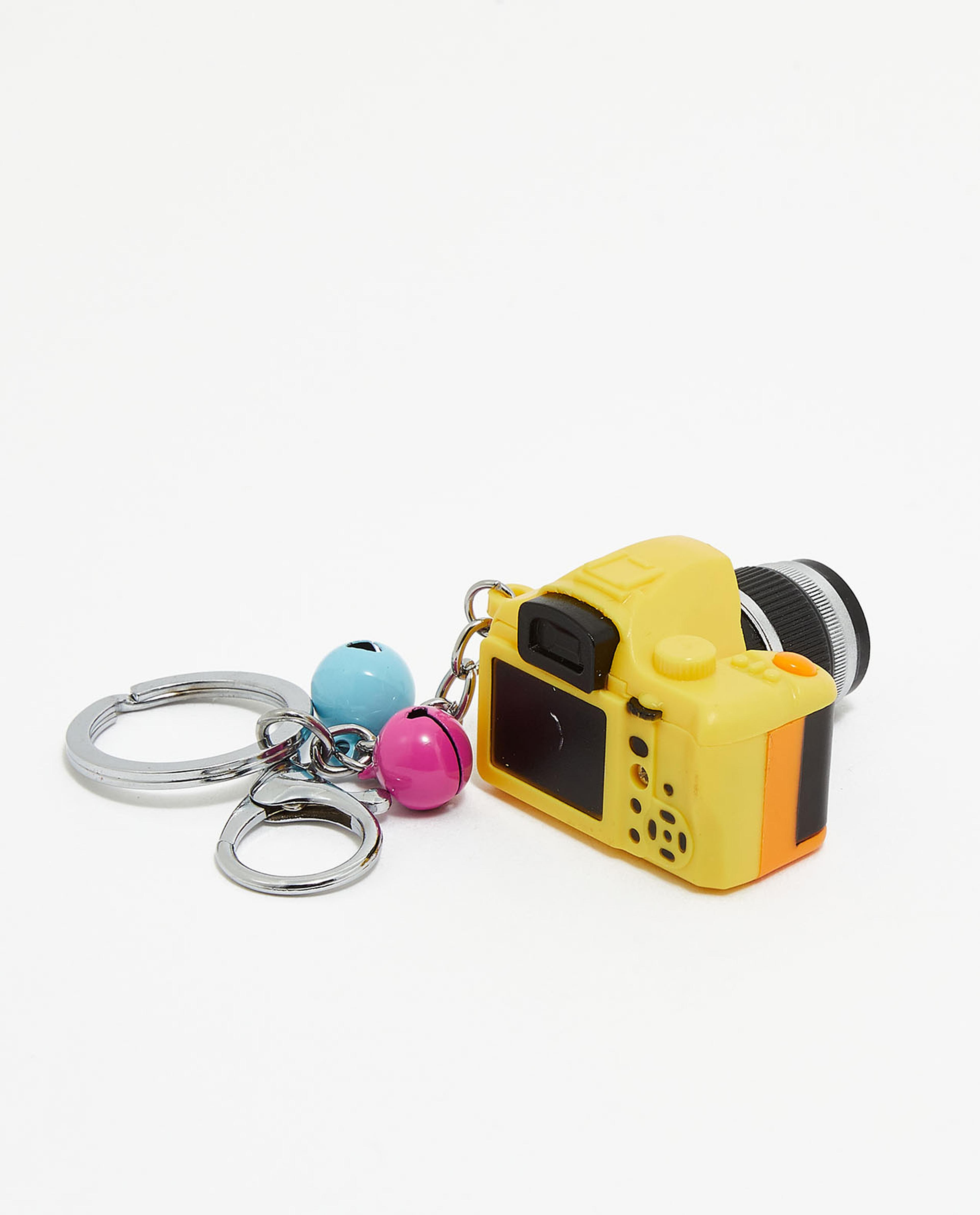 Yellow Cool Camera Keychain